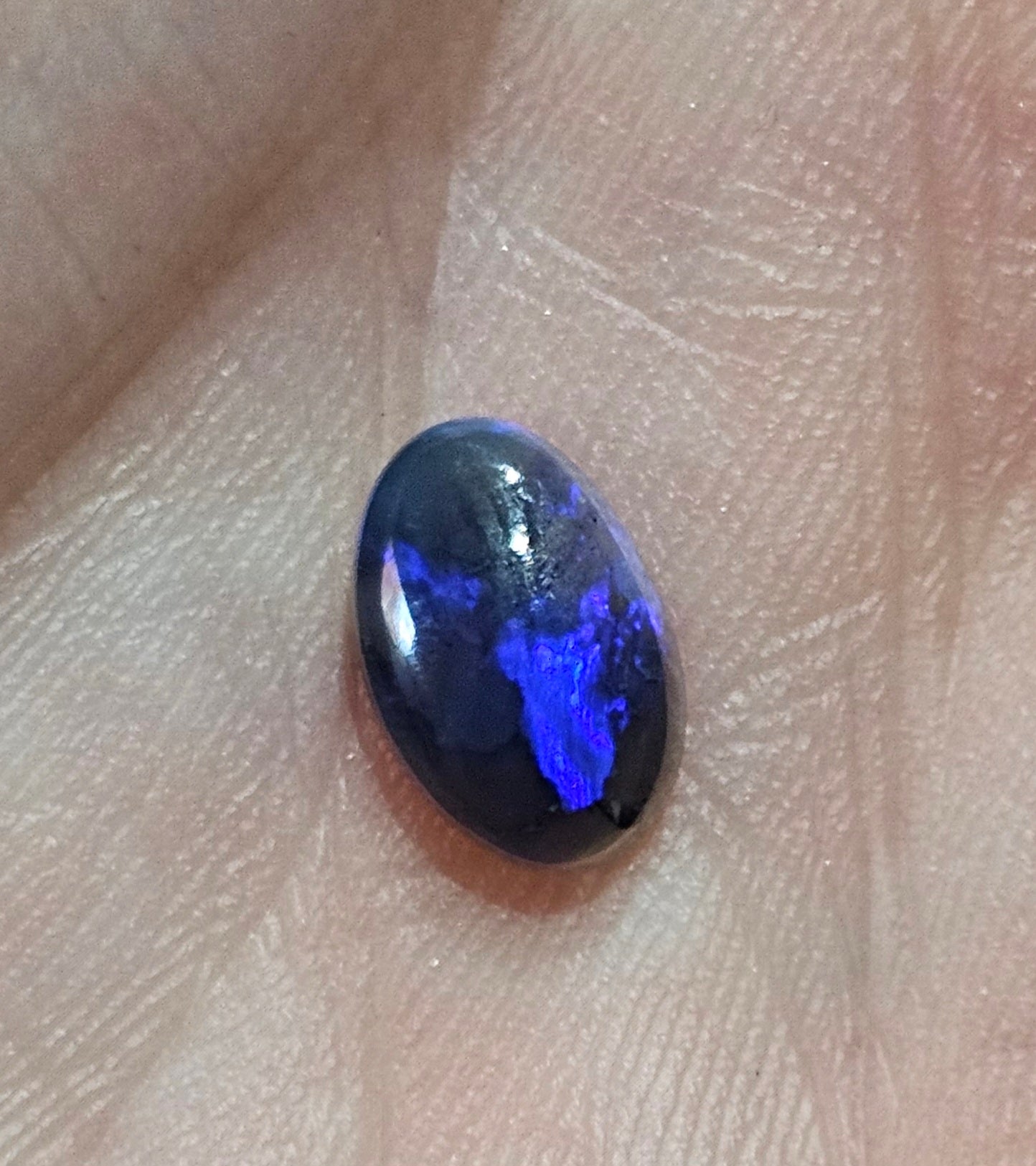 N1 Deep Blue Solid Opal from Lightning Ridge 1.40cts(S16)