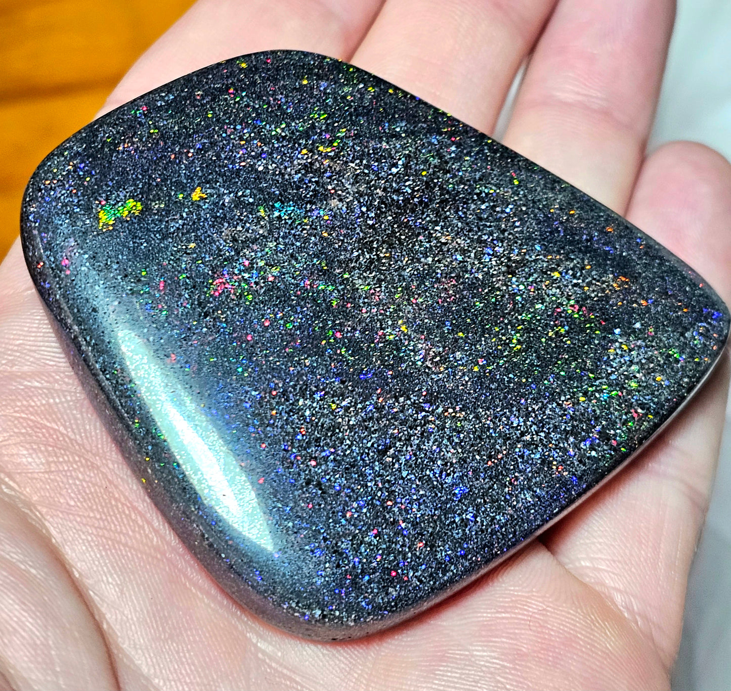 Huge Fairy Opal full of pinfire! 279cts (JUN14)