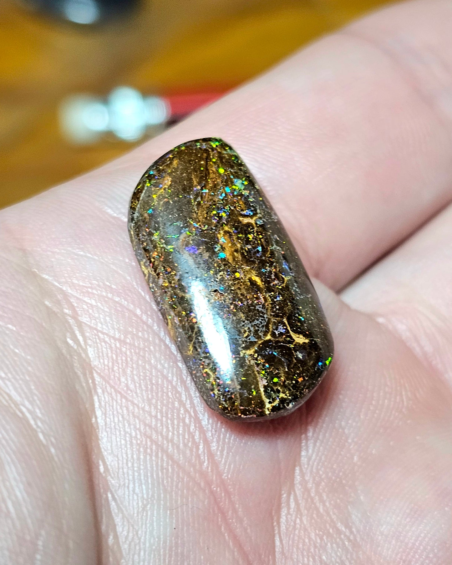 Colourful Pinfire Boulder Opal! 19cts (W2)