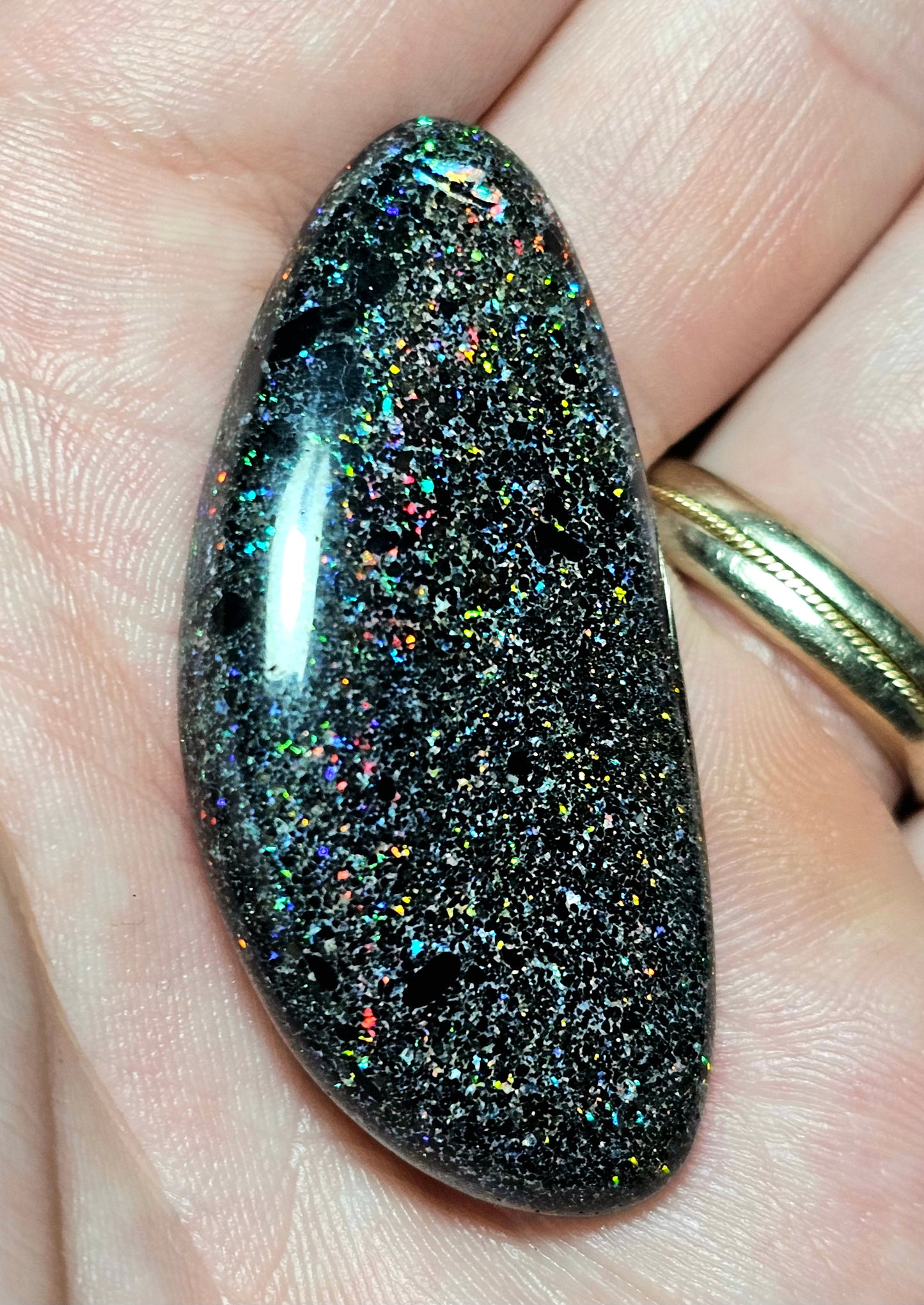 Unique Fairy Opal with Gorgeous Pinfire! 38cts (JPI55)