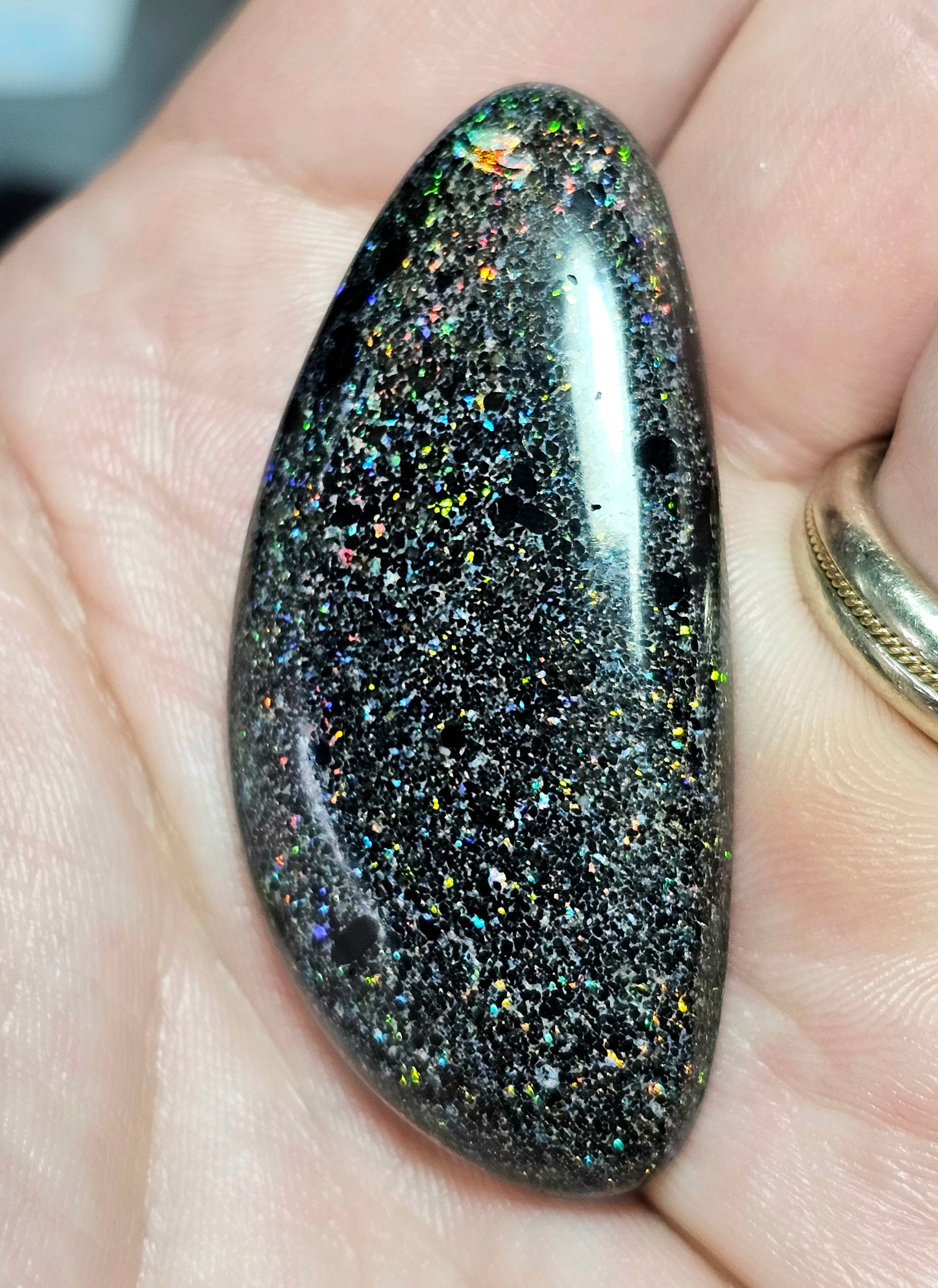 Unique Fairy Opal with Gorgeous Pinfire! 38cts (JPI55)