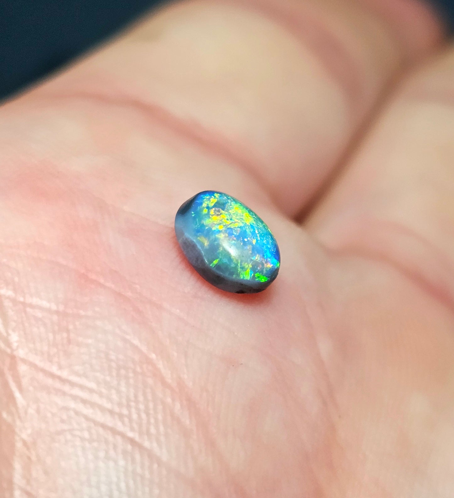 1ct Bright Black Opal(NLR04)