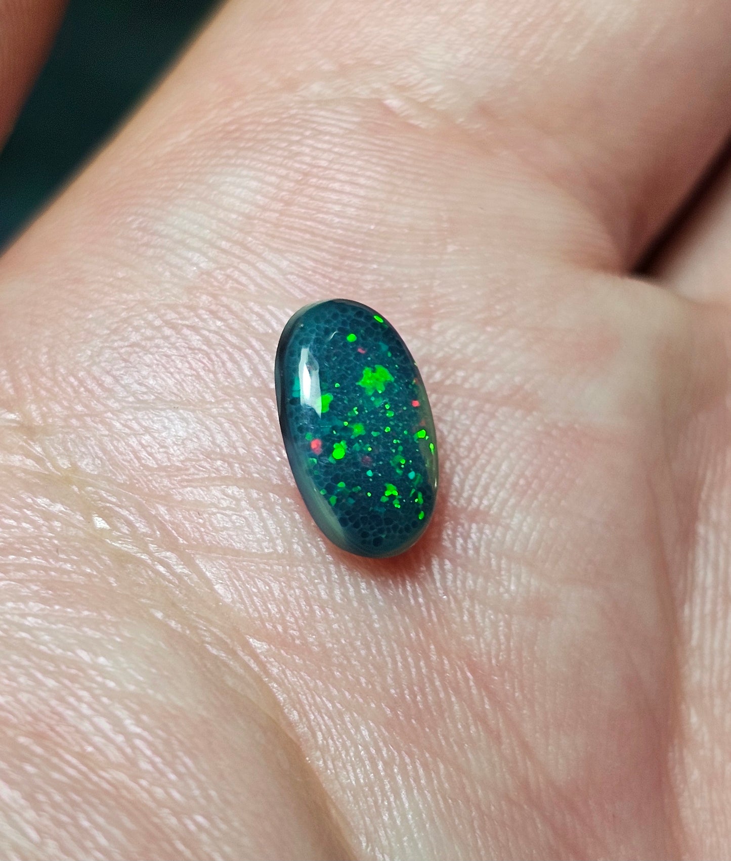 1.40cts Stunning Pinfire Black Opal!! (LRW22)