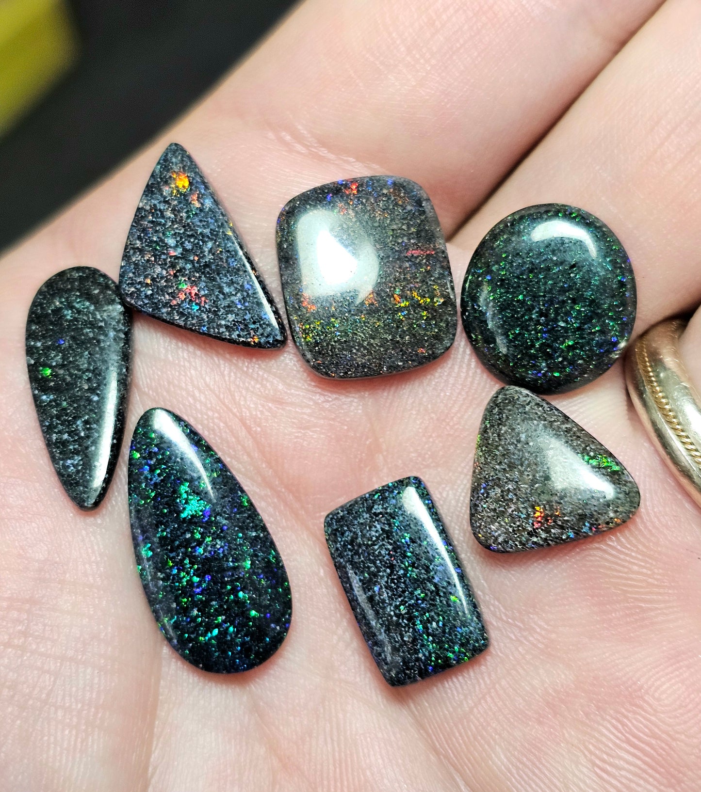 26cts Dealers Fairy Opal Parcel - 7 x Fairy Opals (AP9)