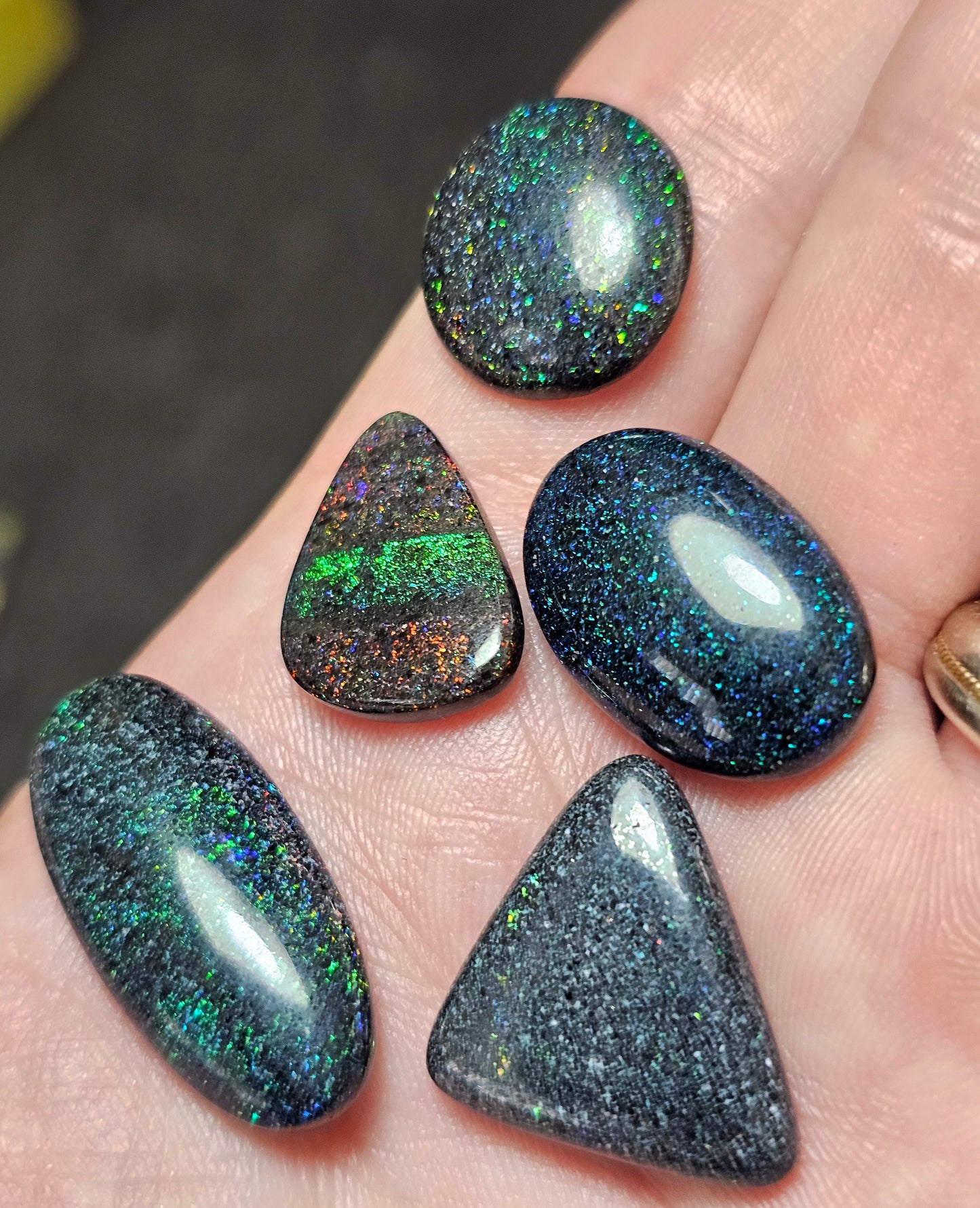 47cts Dealers Fairy Opal Parcel - 5 x Fairy Opals (AP10)