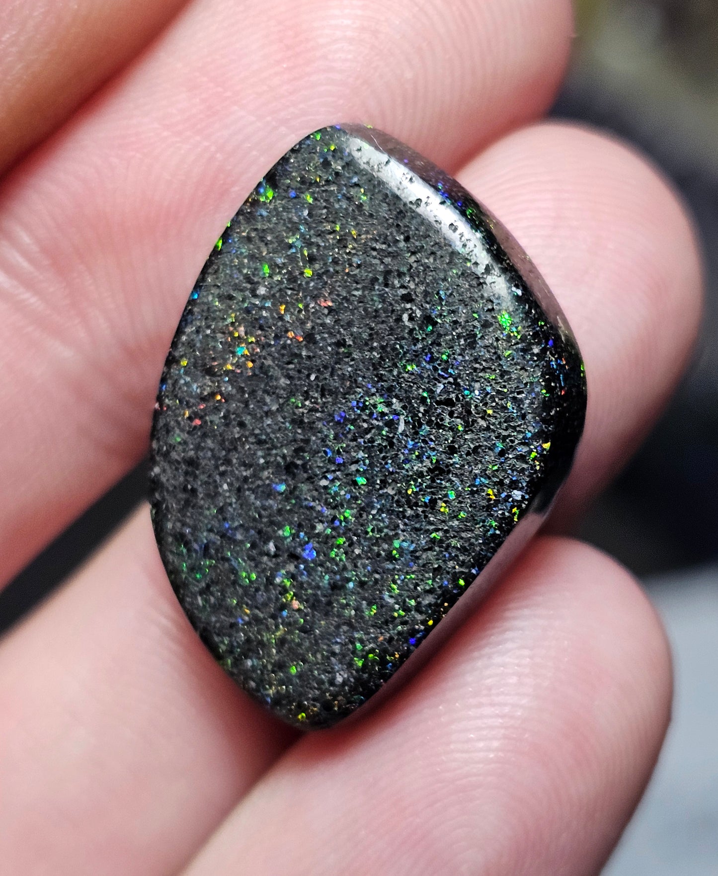 15cts Fairy Opal with an Inlay of an Opal chip - Opal Art (OA65)
