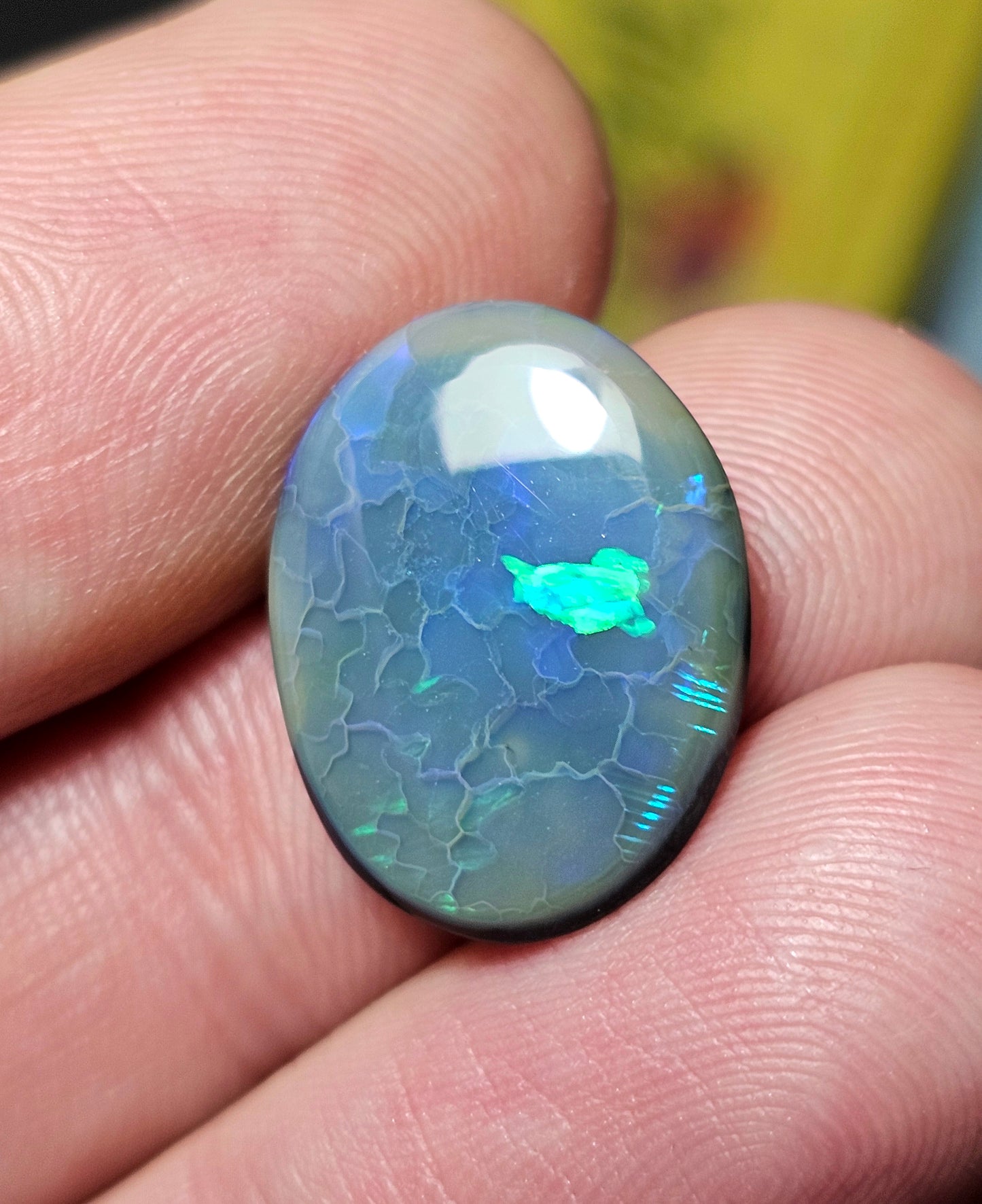 7cts Black Opal from Lightning Ridge! (LRA8)