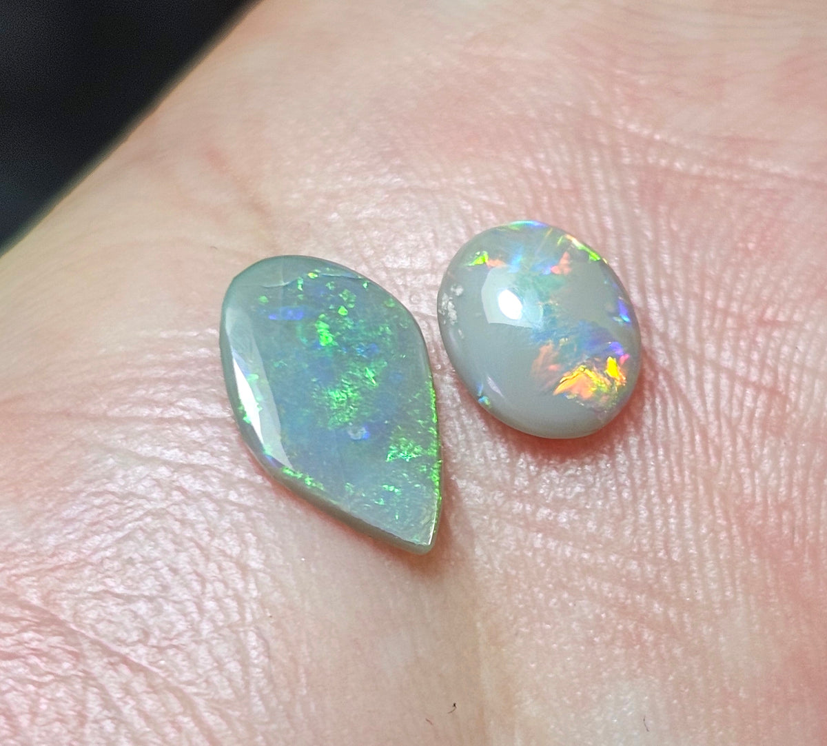 1.50cts 2 x Solid L/Ridge Solid Opals- WEEKLY SPECIAL PRICE LRA3