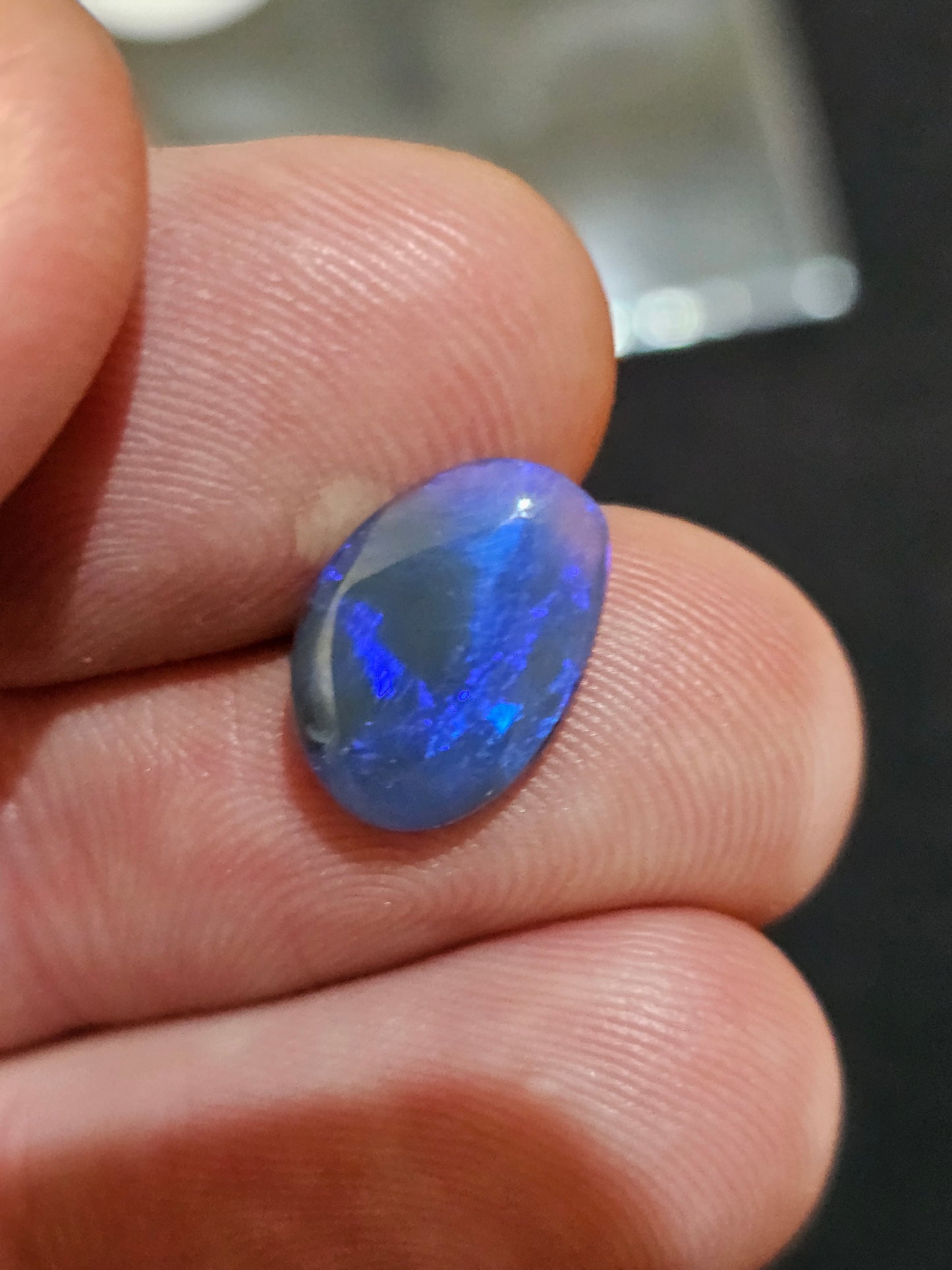 Beautiful N2 Blue Solid Opal from Lightning Ridge 2cts(53)