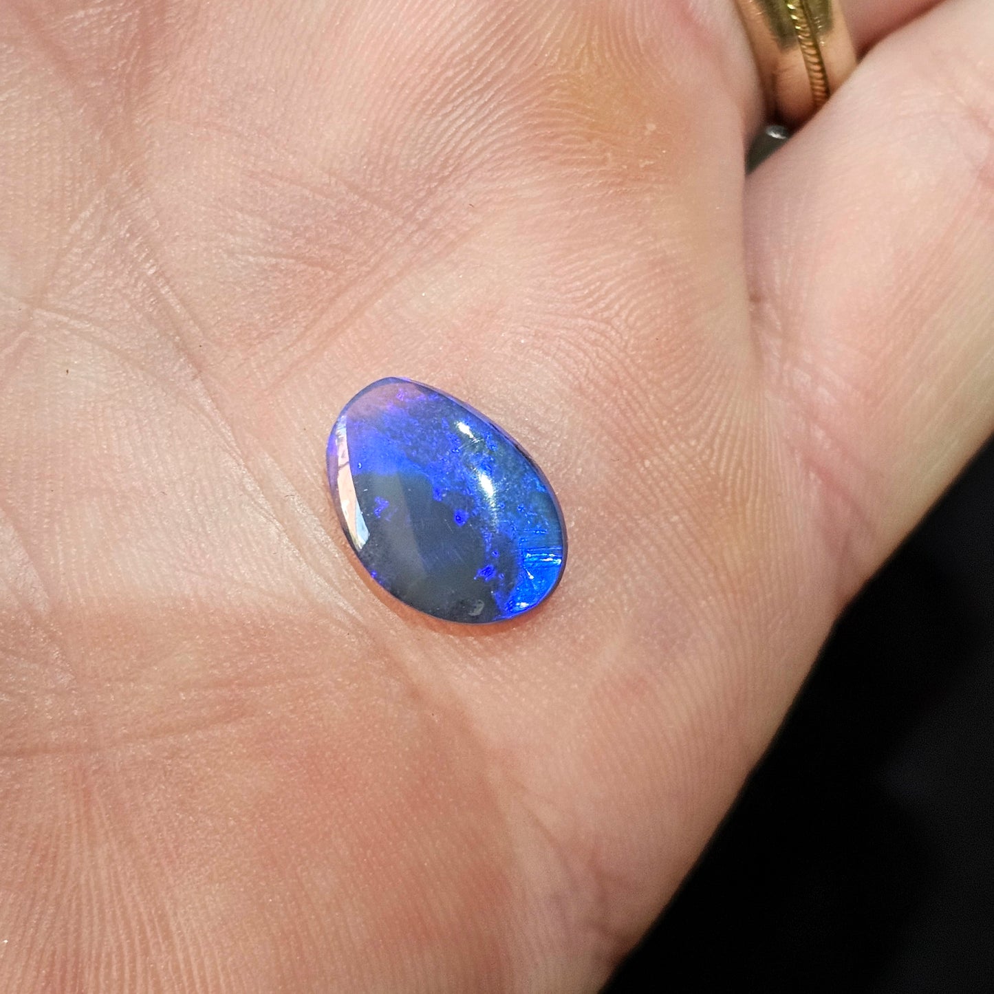 Beautiful N2 Blue Solid Opal from Lightning Ridge 2cts(53)