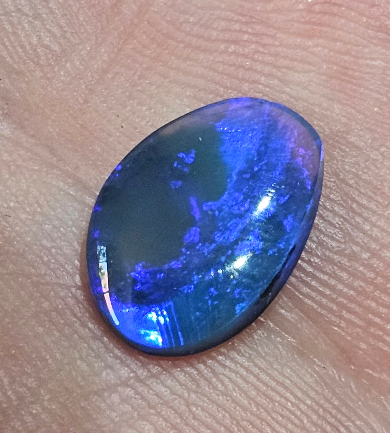 Beautiful N2 Blue Solid Opal from Lightning Ridge 2cts(53)