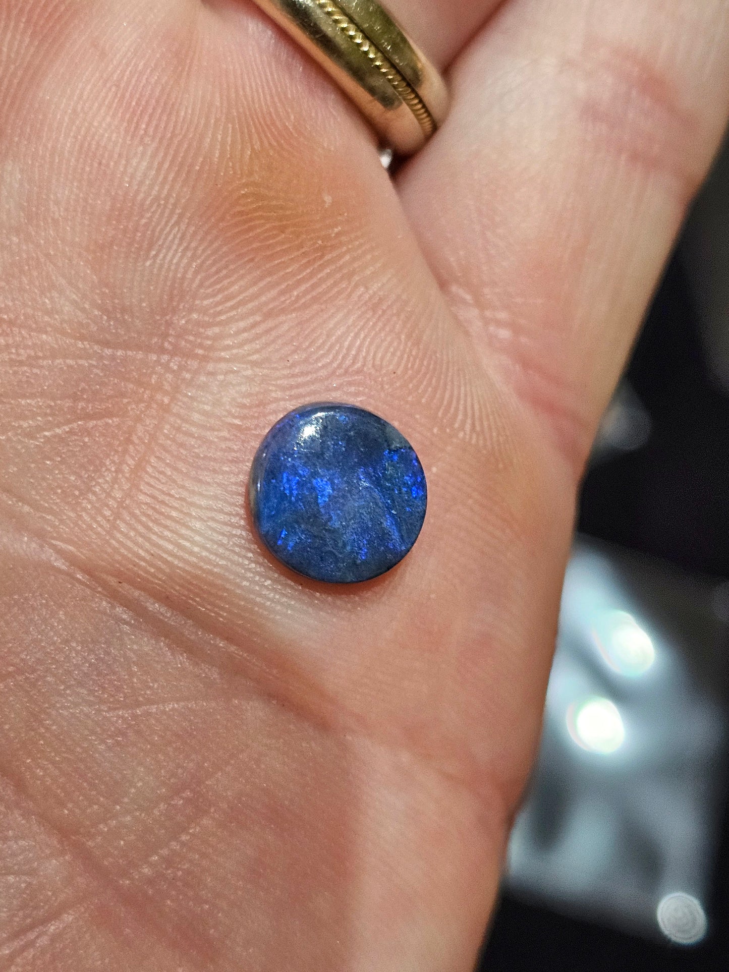 N1 Blue Solid Opal from Lightning Ridge 1.9cts(59)