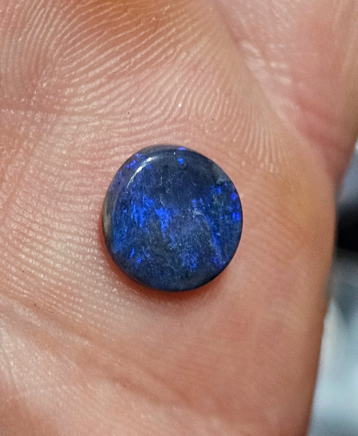 N1 Blue Solid Opal from Lightning Ridge 1.9cts(59)