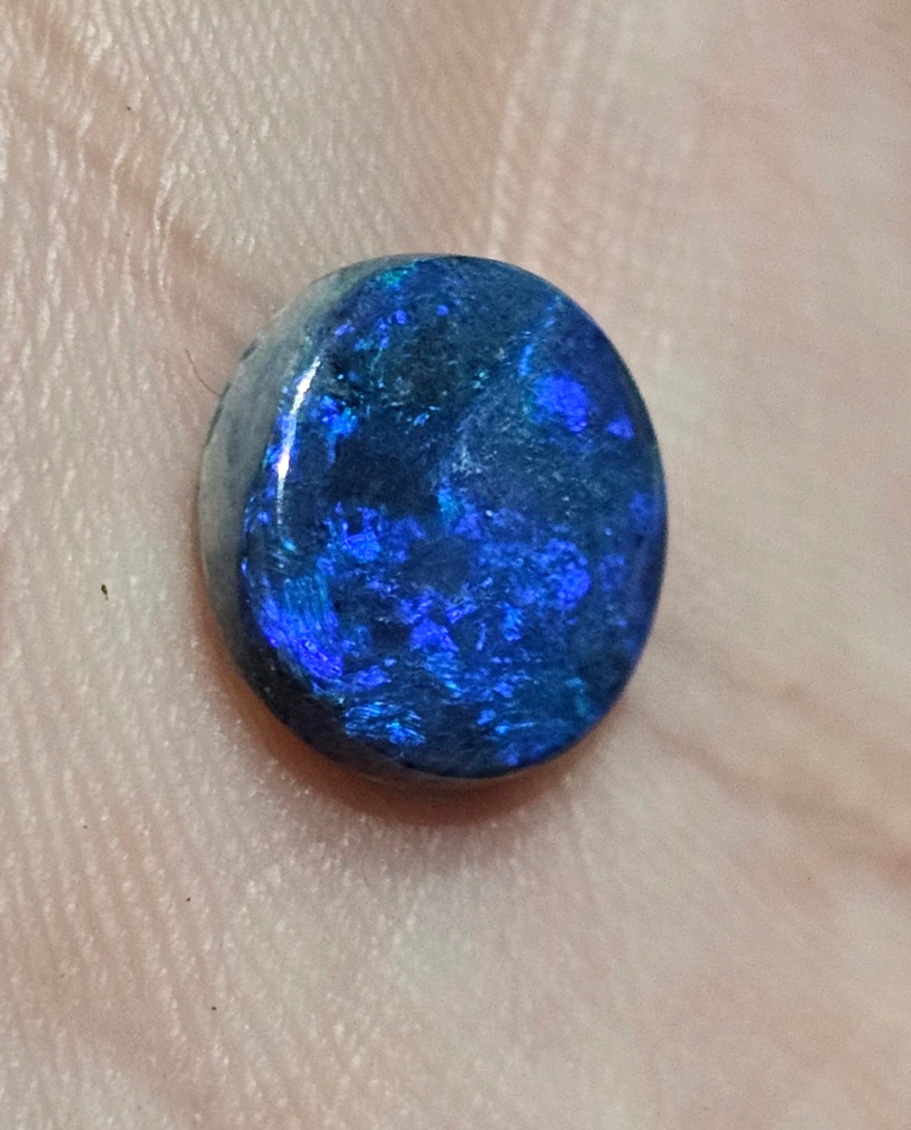 N1 Blue Solid Opal from Lightning Ridge 1.9cts(59)