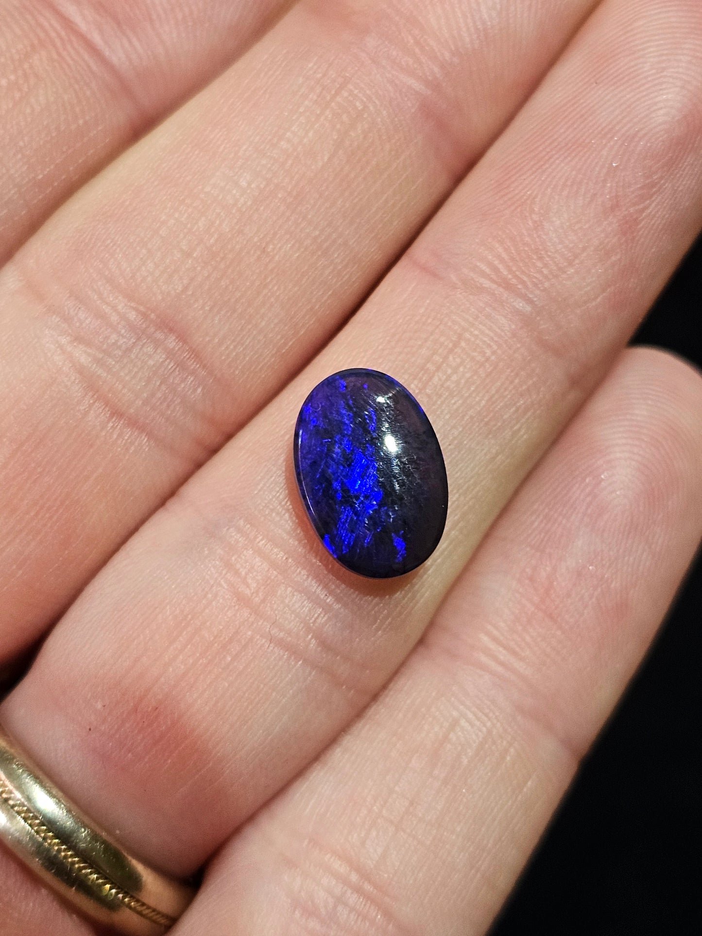 N1 Solid Blue Opal from Lightning Ridge Australia 2.7cts (540)