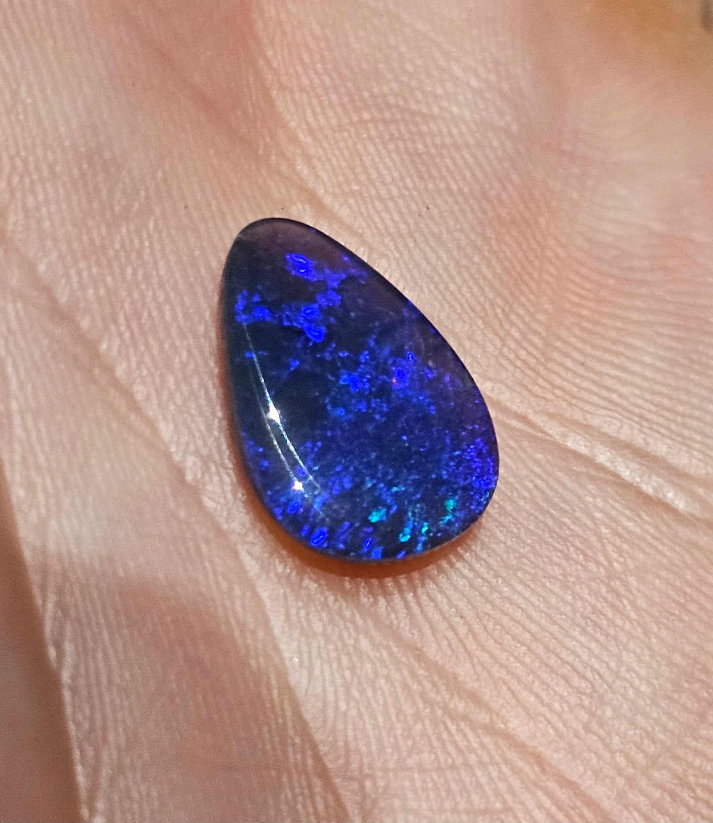 Gorgeous N2 Blue Solid Opal from Lightning Ridge 2.7cts(s33)