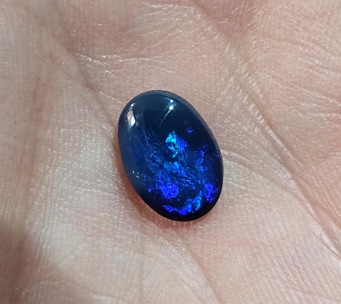 N1 Solid Blue Opal from Lightning Ridge Australia 1.7cts (S14)