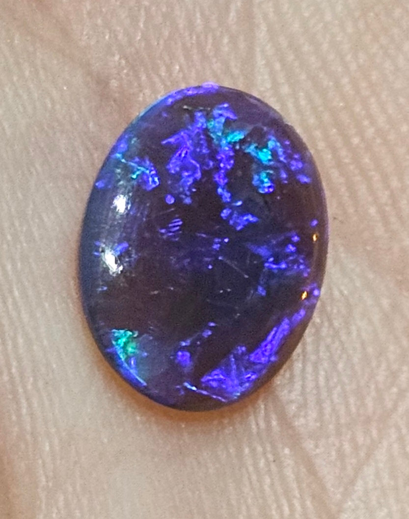 N2 Blue Solid Opal from Lightning Ridge 1.2cts(511)