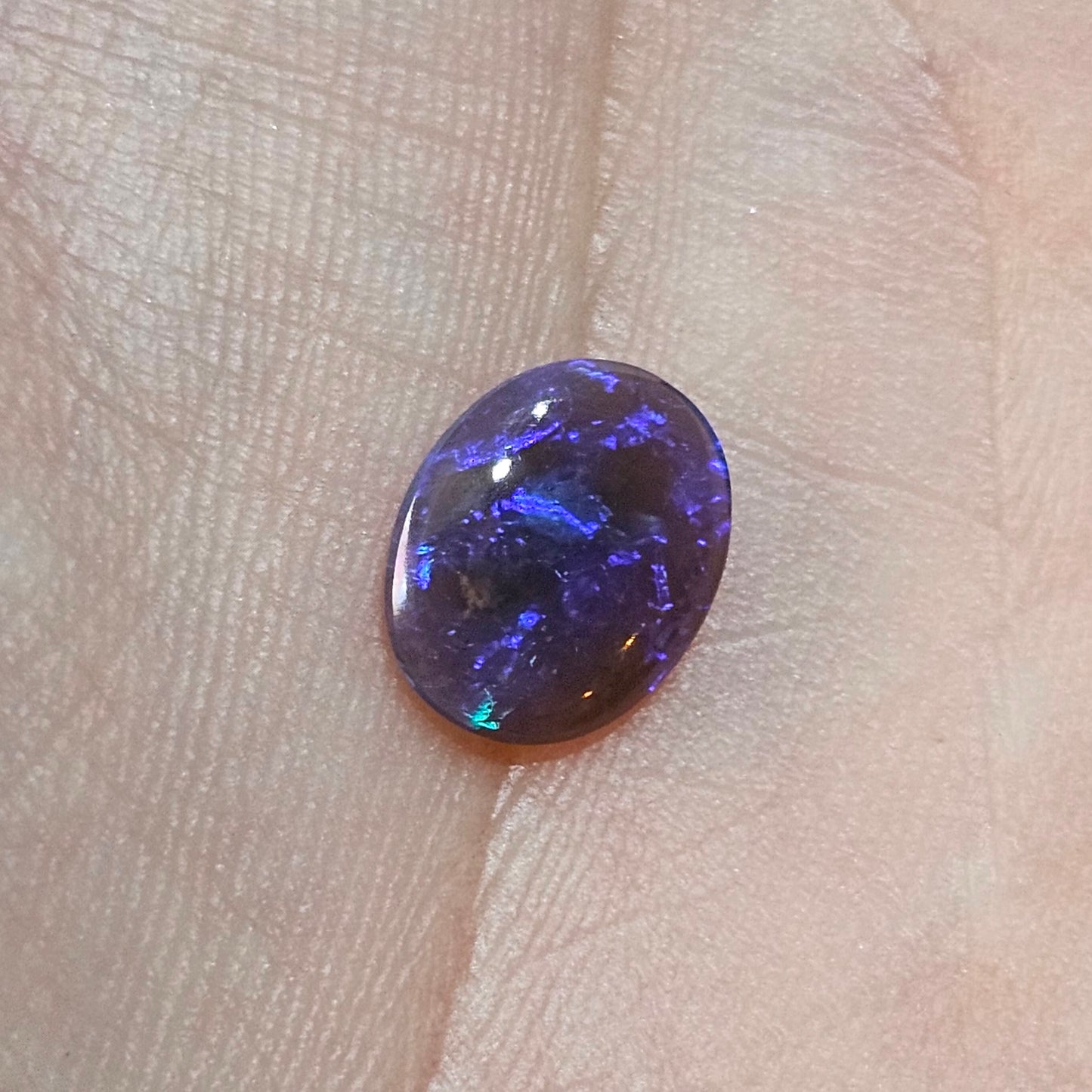 N2 Blue Solid Opal from Lightning Ridge 1.2cts(511)