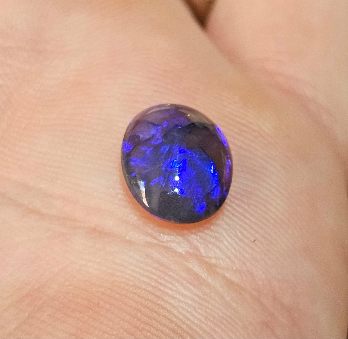 Beautiful N1 Blue Solid Opal from Lightning Ridge 2.5cts(518)