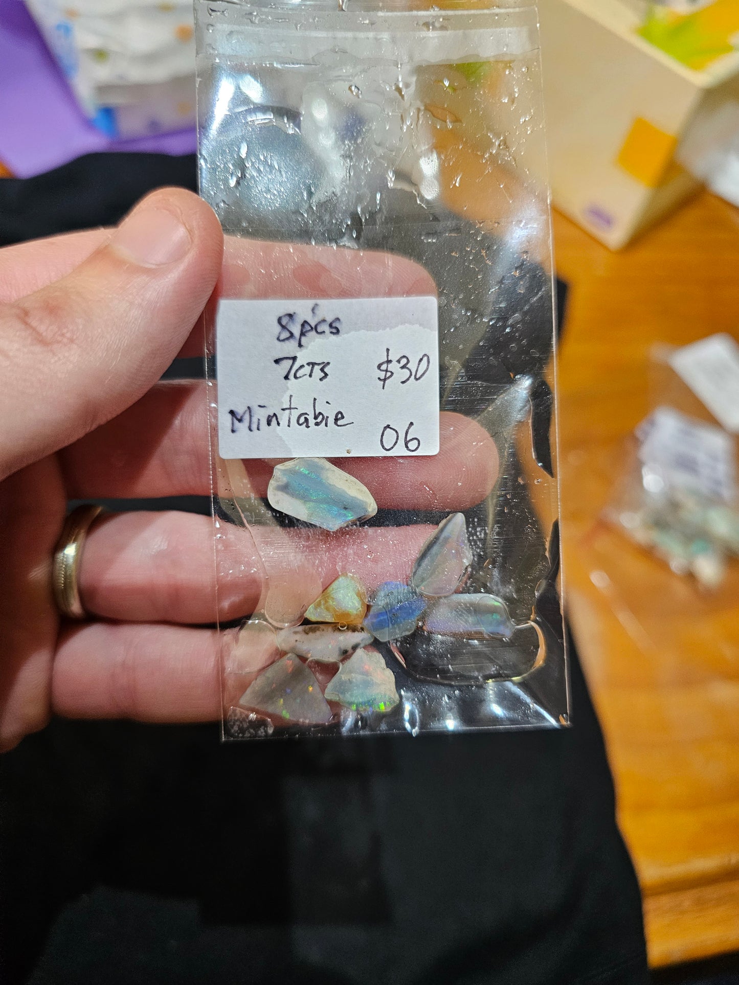 Mintabie Rough Opal Parcel 8x Pieces(06)