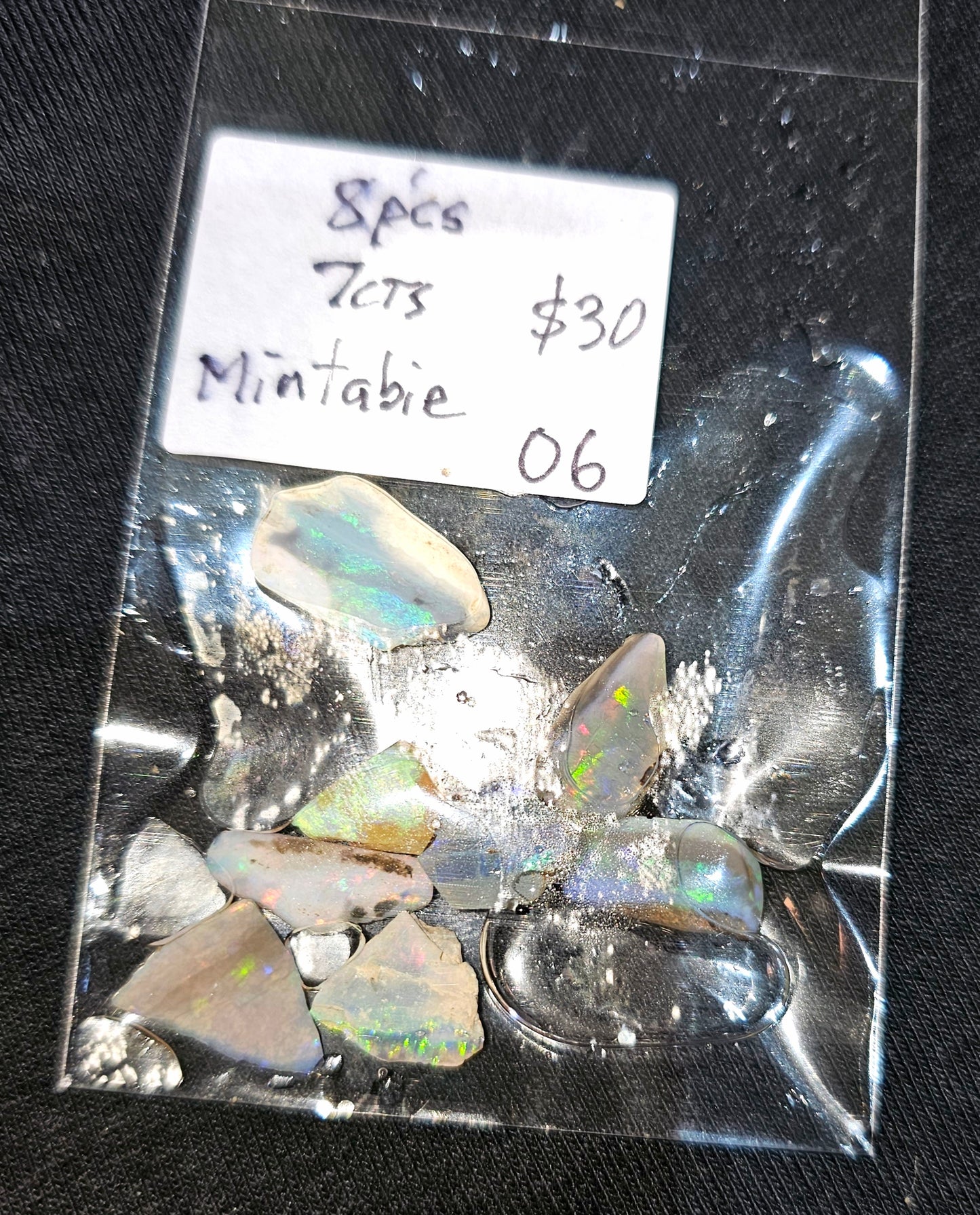 Mintabie Rough Opal Parcel 8x Pieces(06)