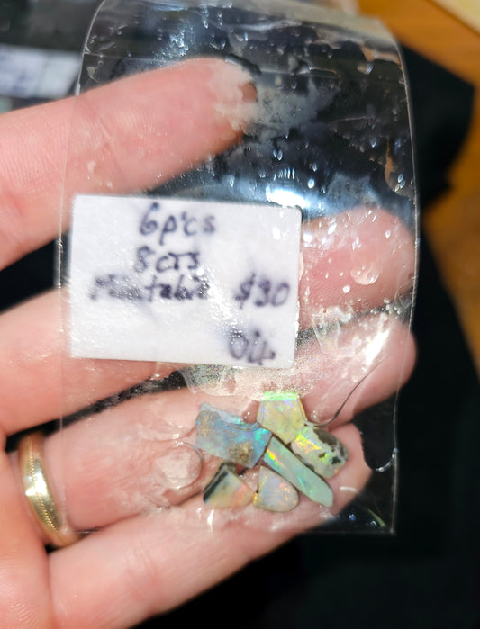 Mintabie Rough Opal Parcel 6x Pieces(04)