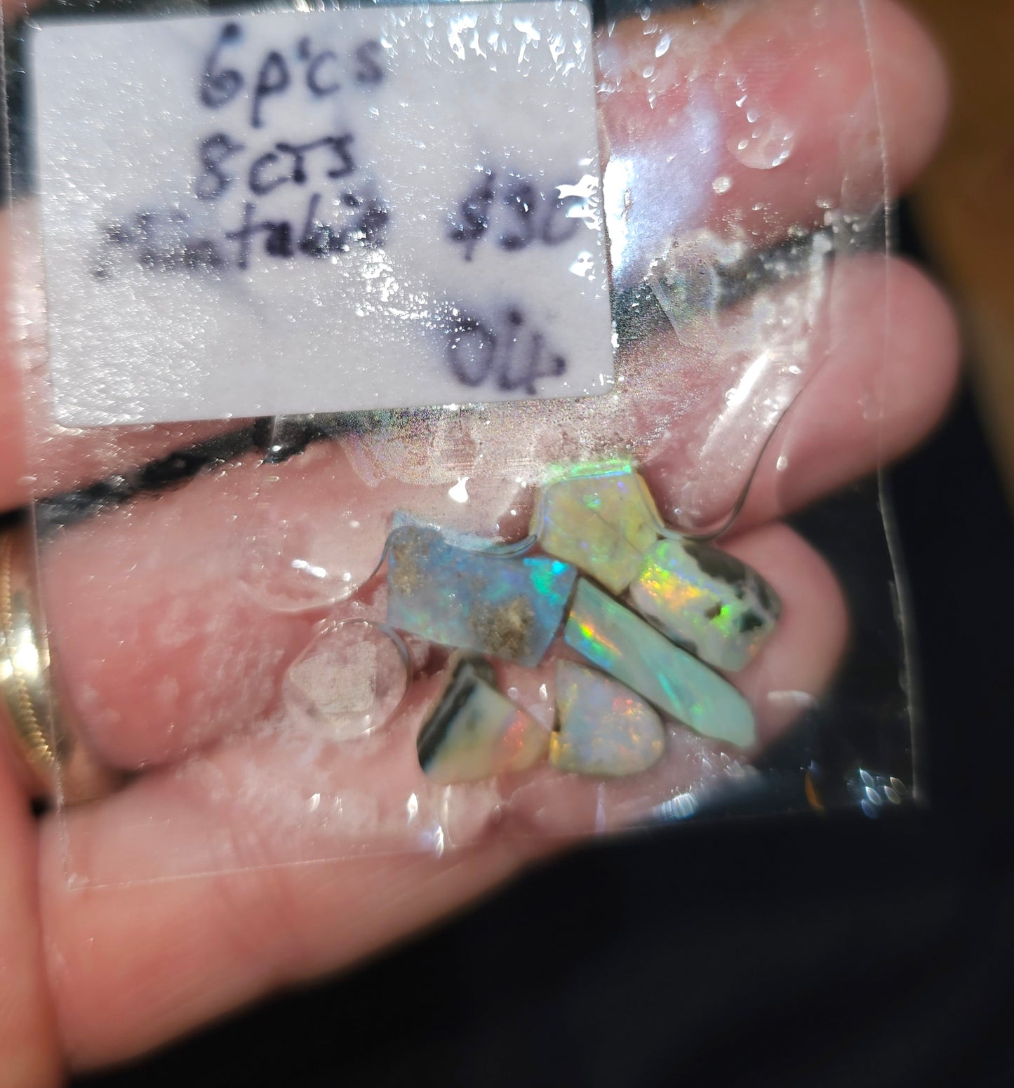 Mintabie Rough Opal Parcel 6x Pieces(04)