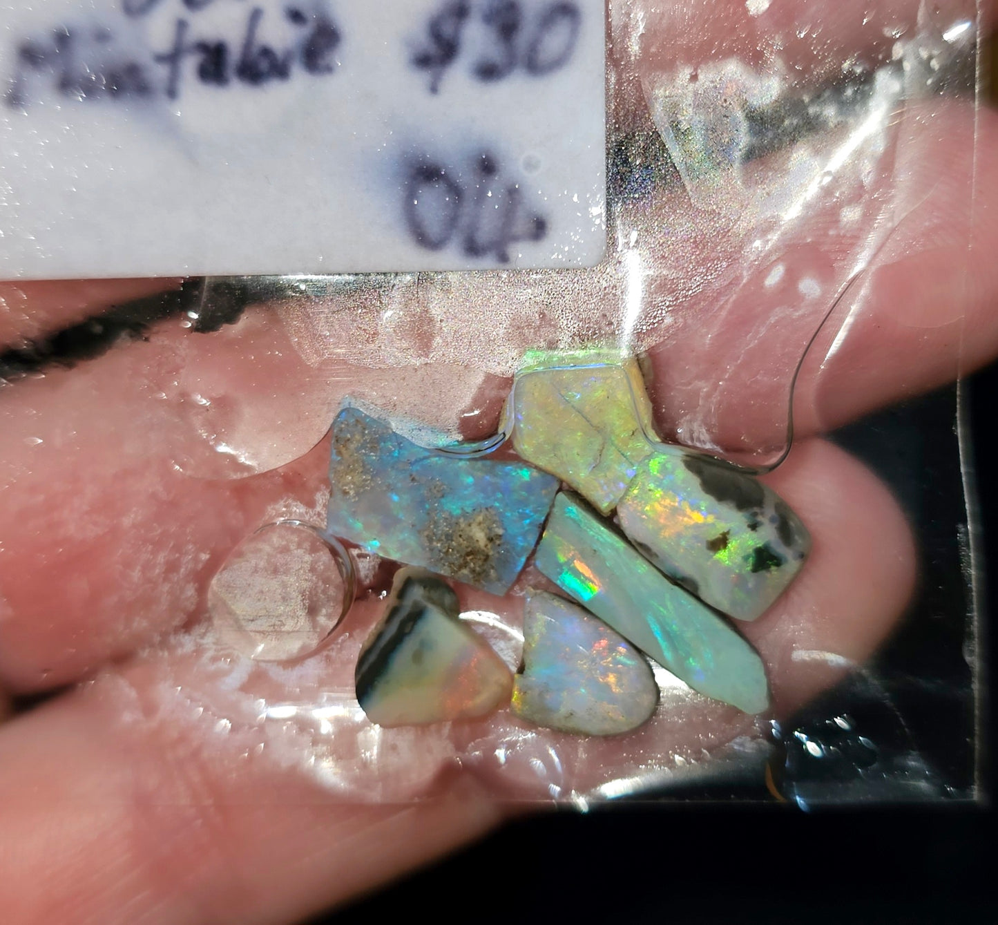 Mintabie Rough Opal Parcel 6x Pieces(04)