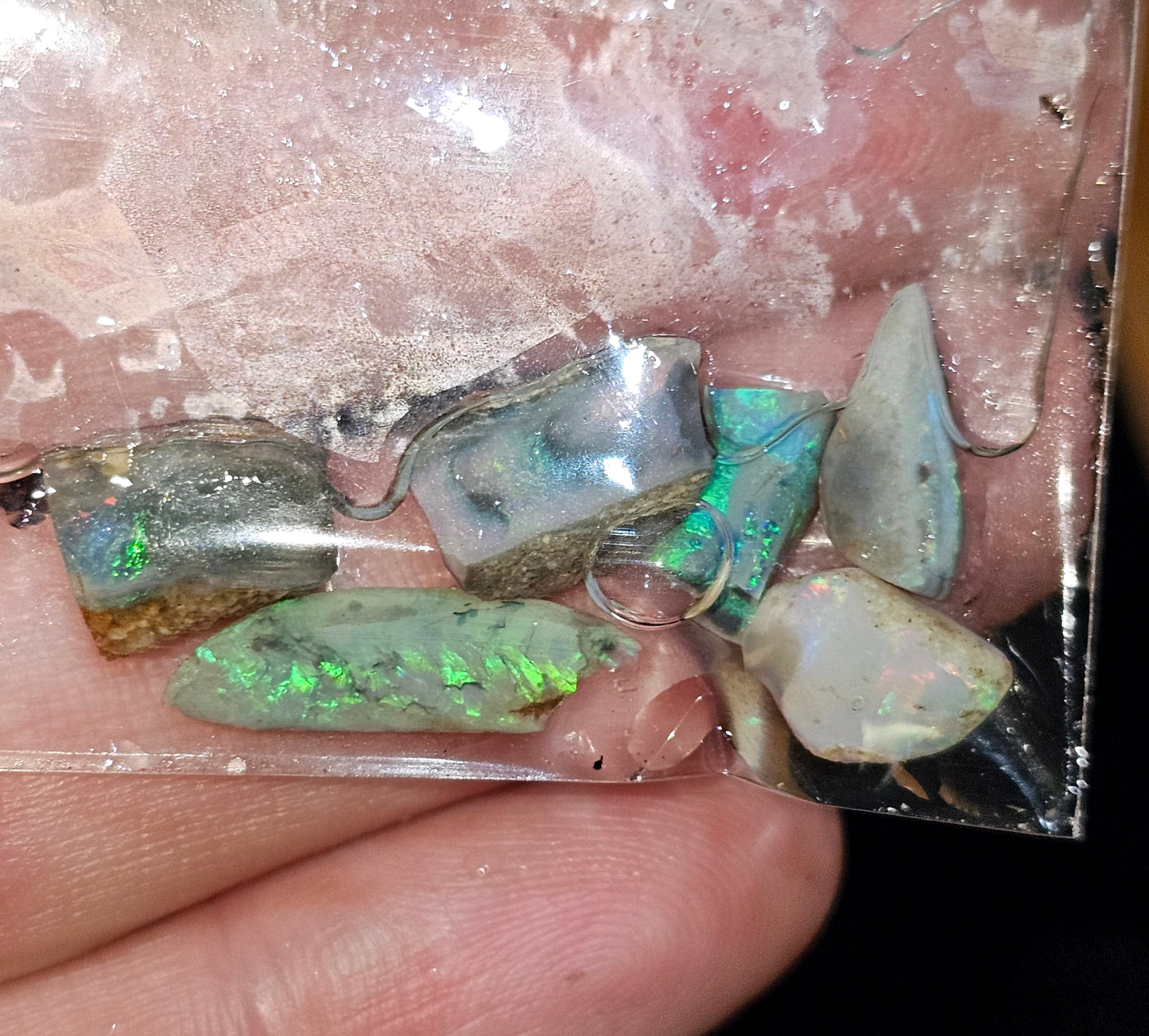 Mintabie Rough Opal Parcel 6x Pieces(03)