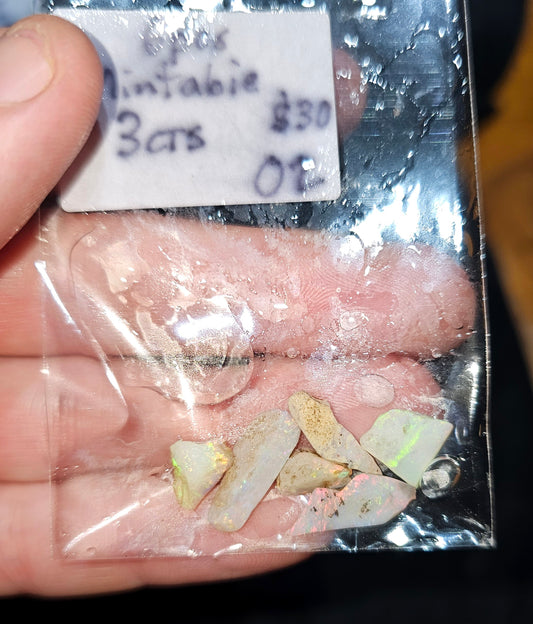 Mintabie Rough Opal Parcel 6x Pieces(02)