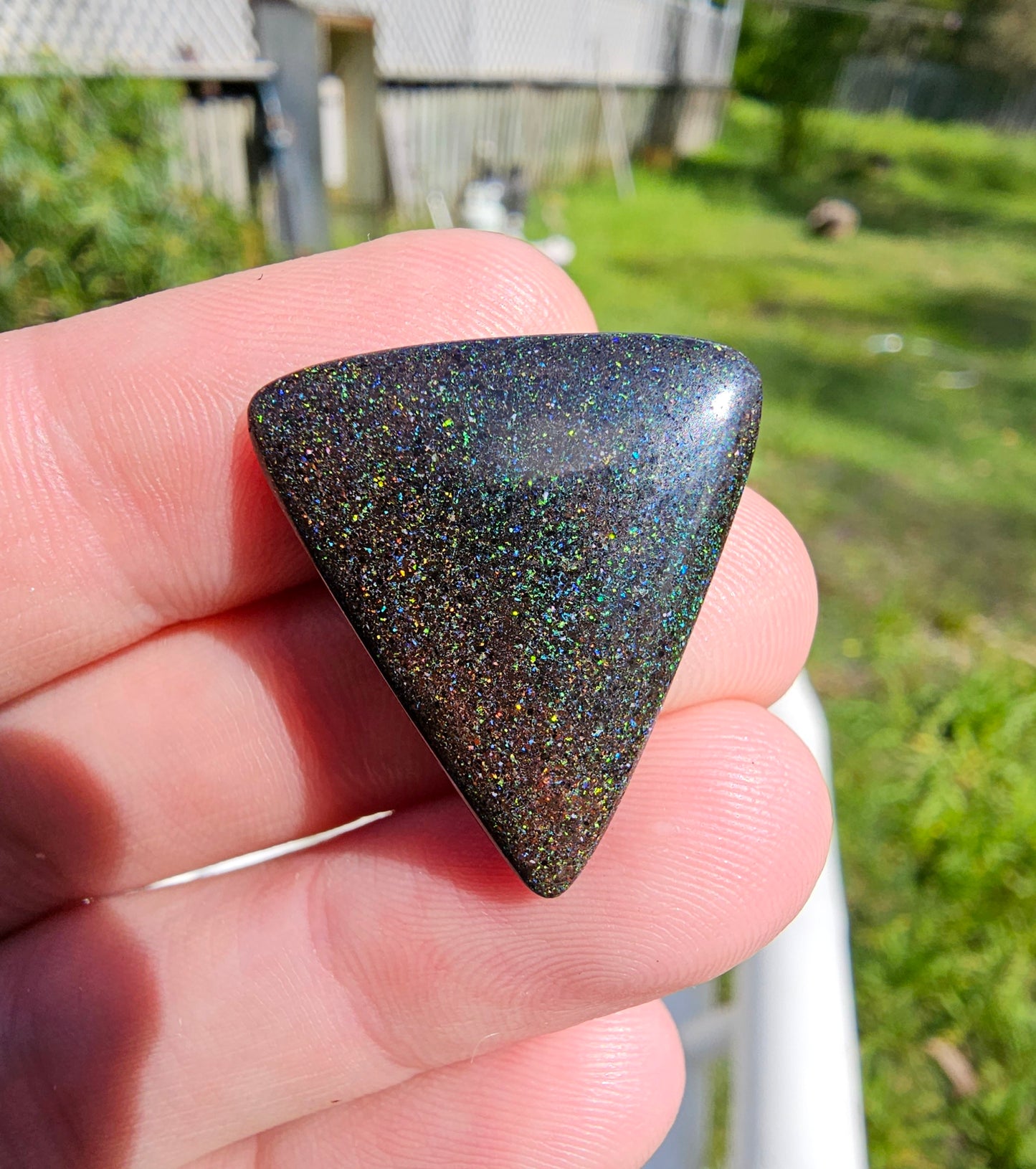 Awesome Triangle Green Fairy Opal!