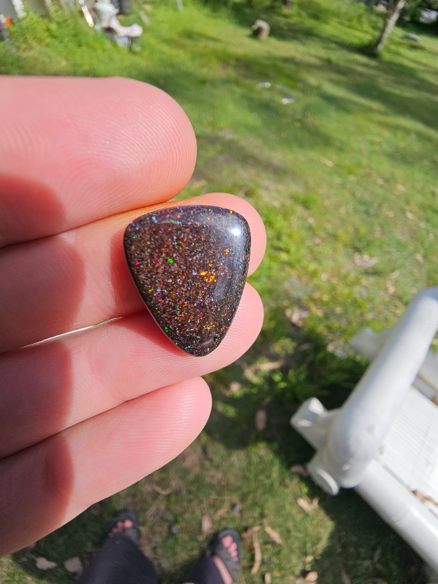 Quality Fairy Opal with Beautiful Pinfire (ON109)