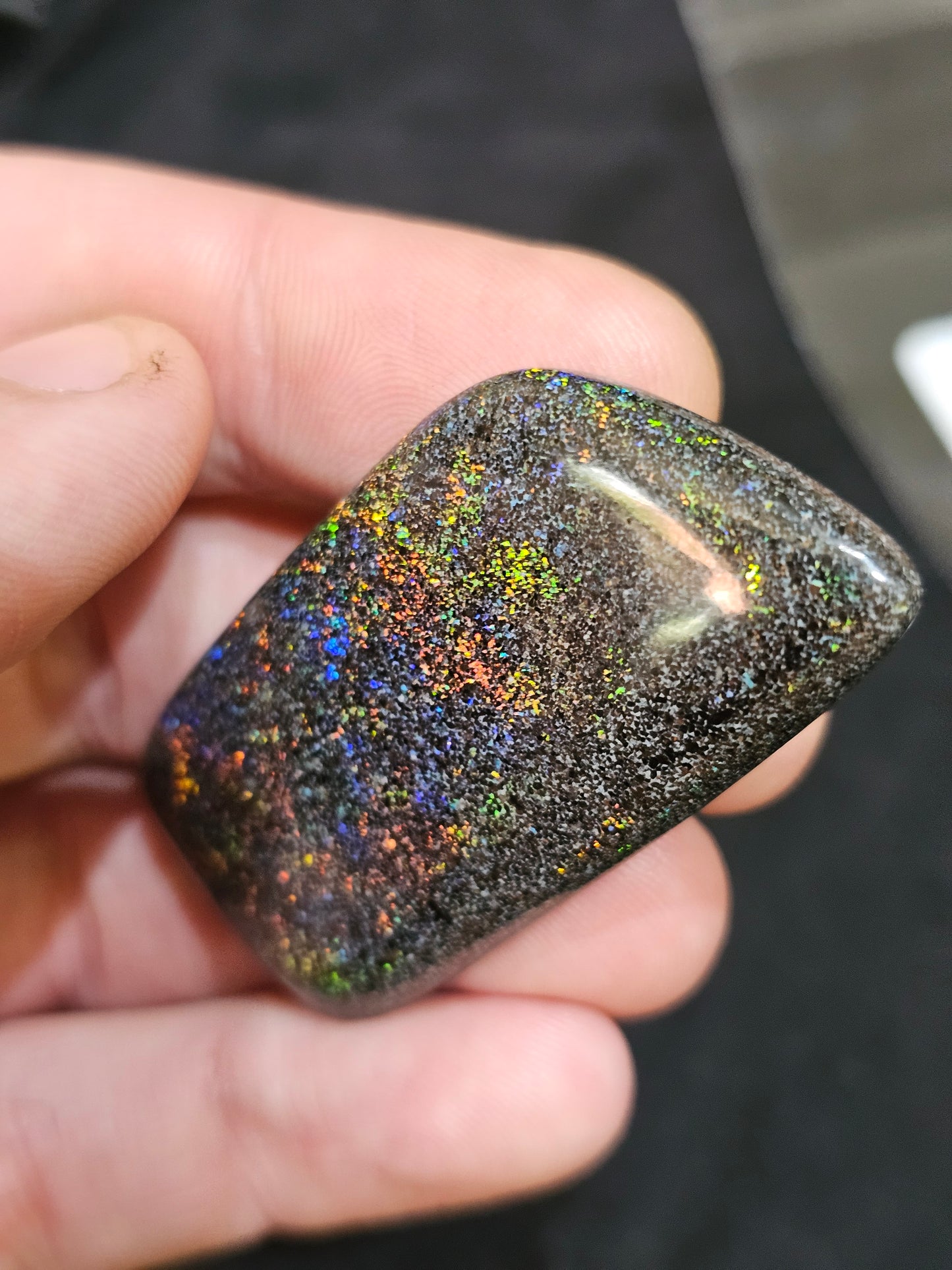 Quality Polished Fairy Opal with Nice Flashes of Colour - 72cts! (ON68)