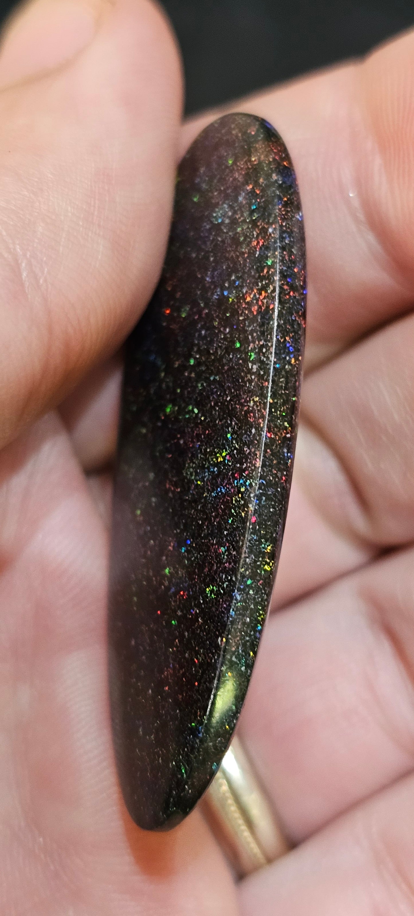 Quality Polished Fairy Opal with a Galaxy Styled Pinfire of Colour - 36cts (on71)