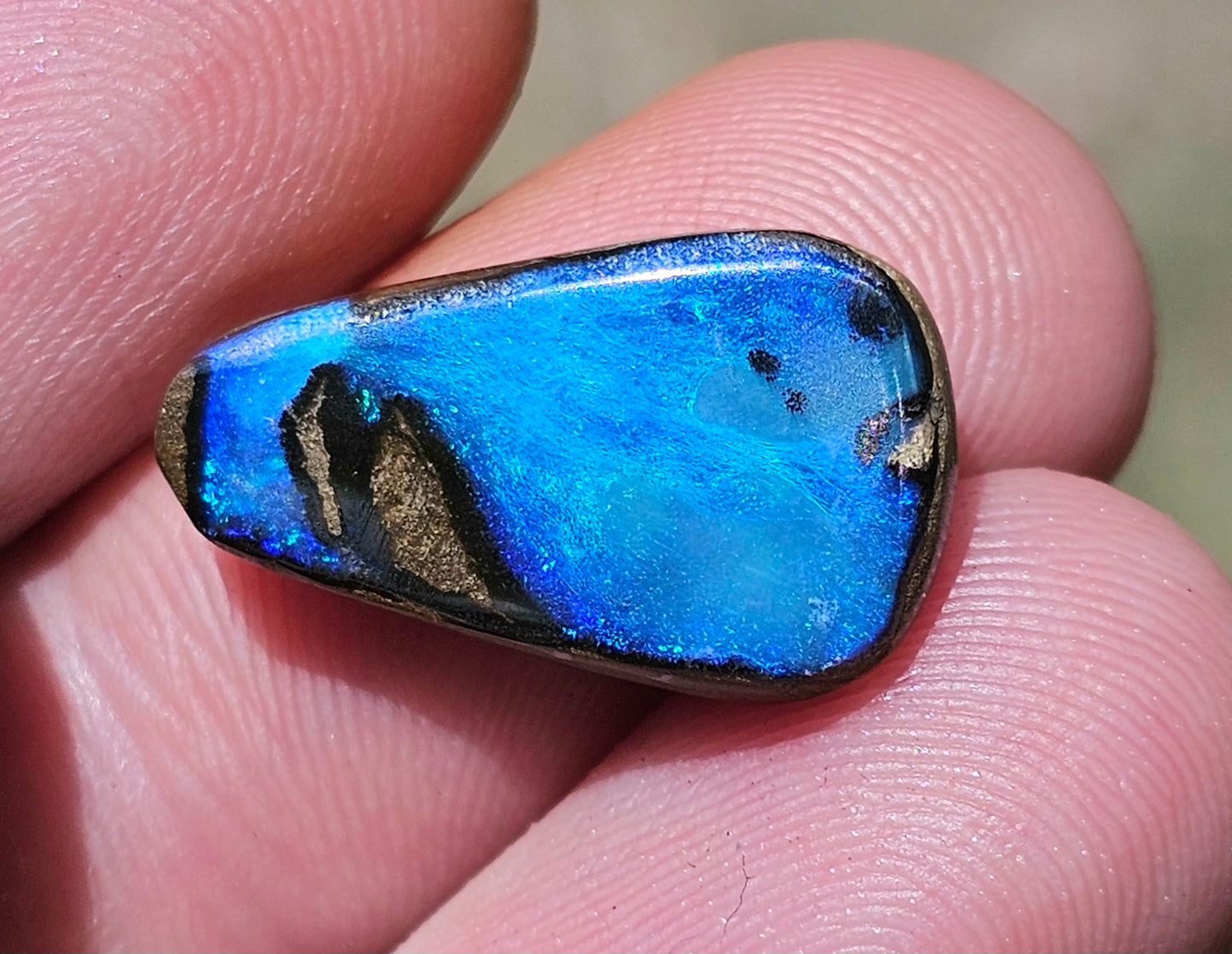 Beautiful Blue Crystal Boulder Opal from Queensland, Australia! 10cts