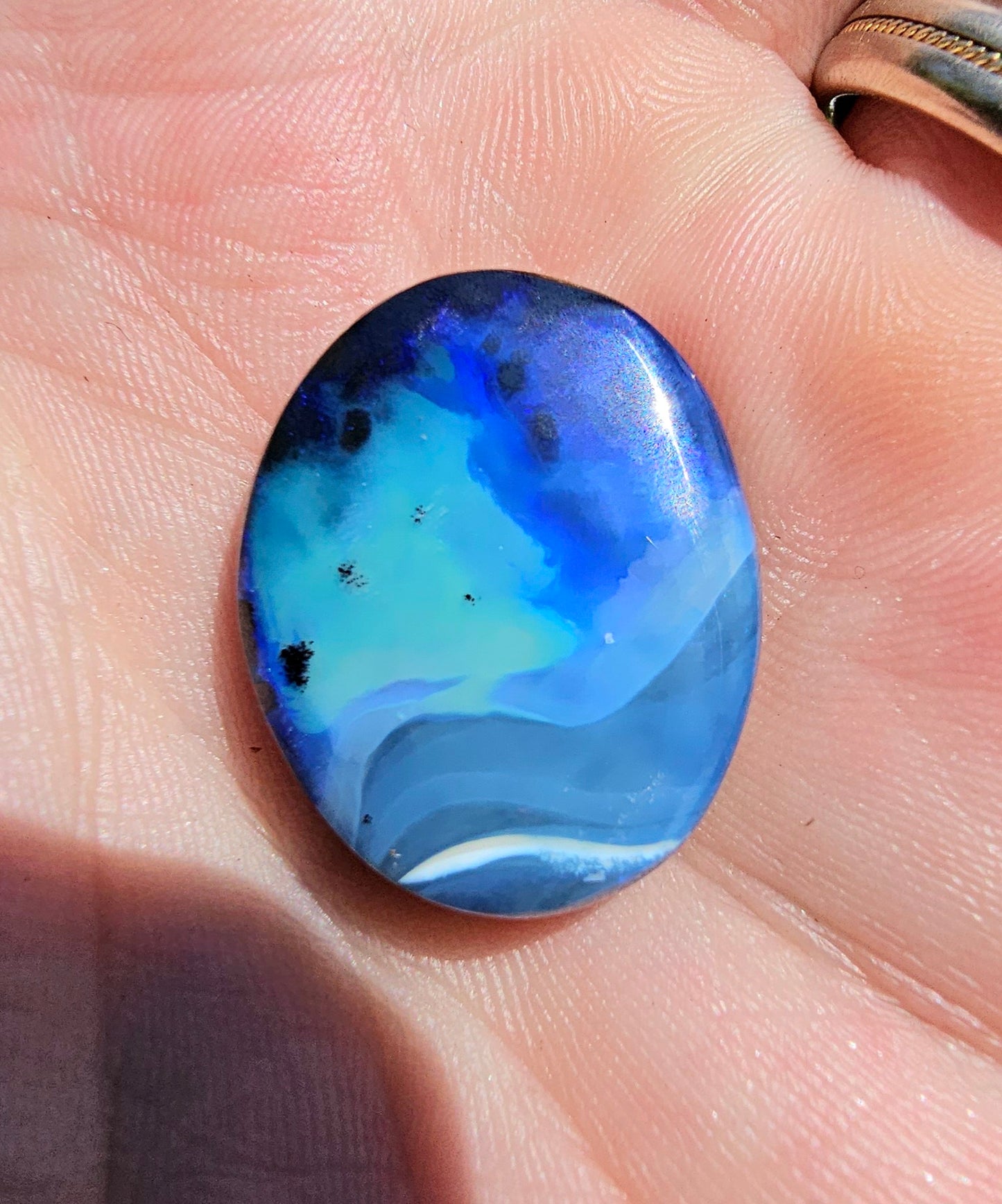 Elegant Blue Boulder Opal! 27cts