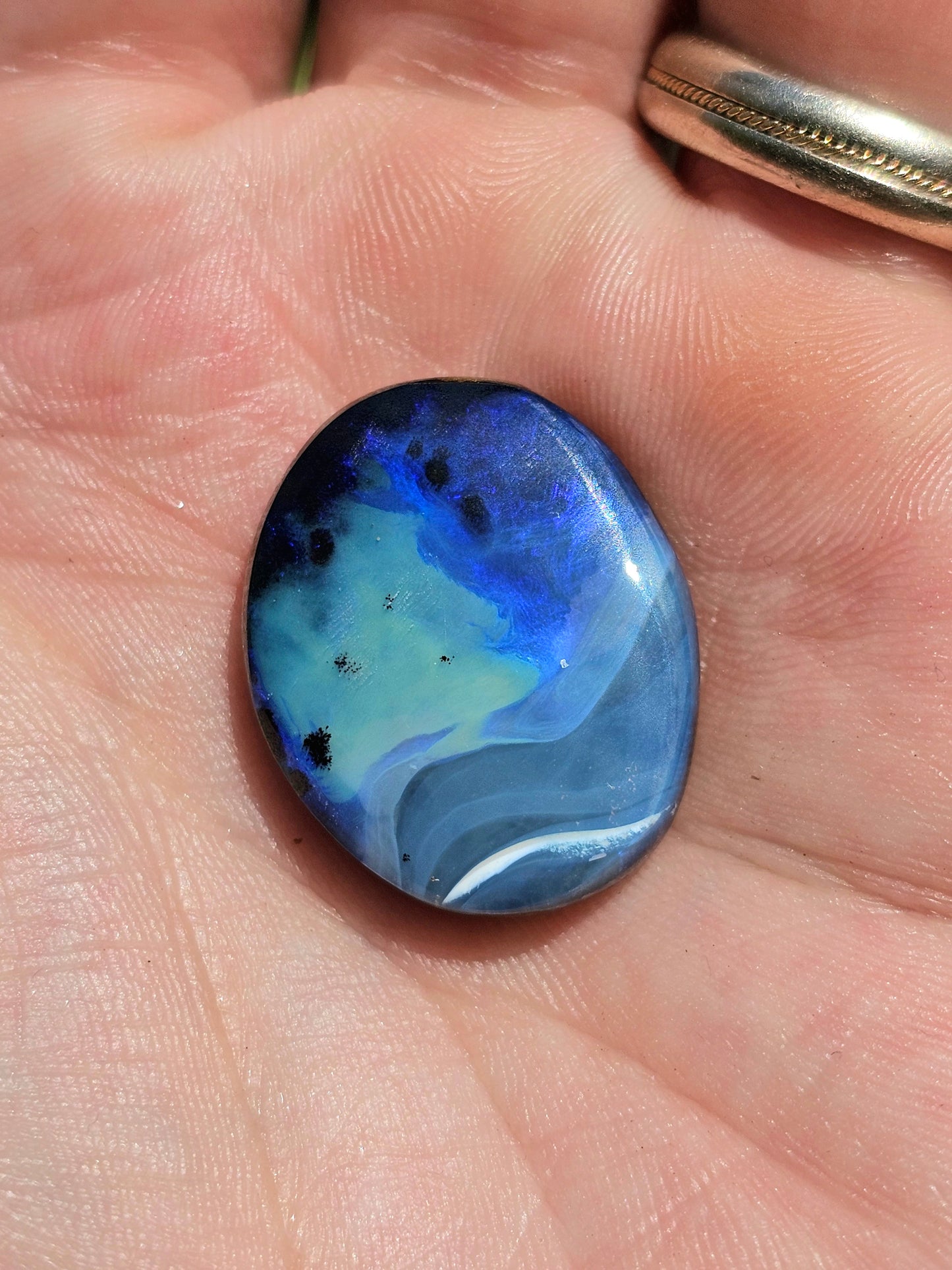 Elegant Blue Boulder Opal! 27cts