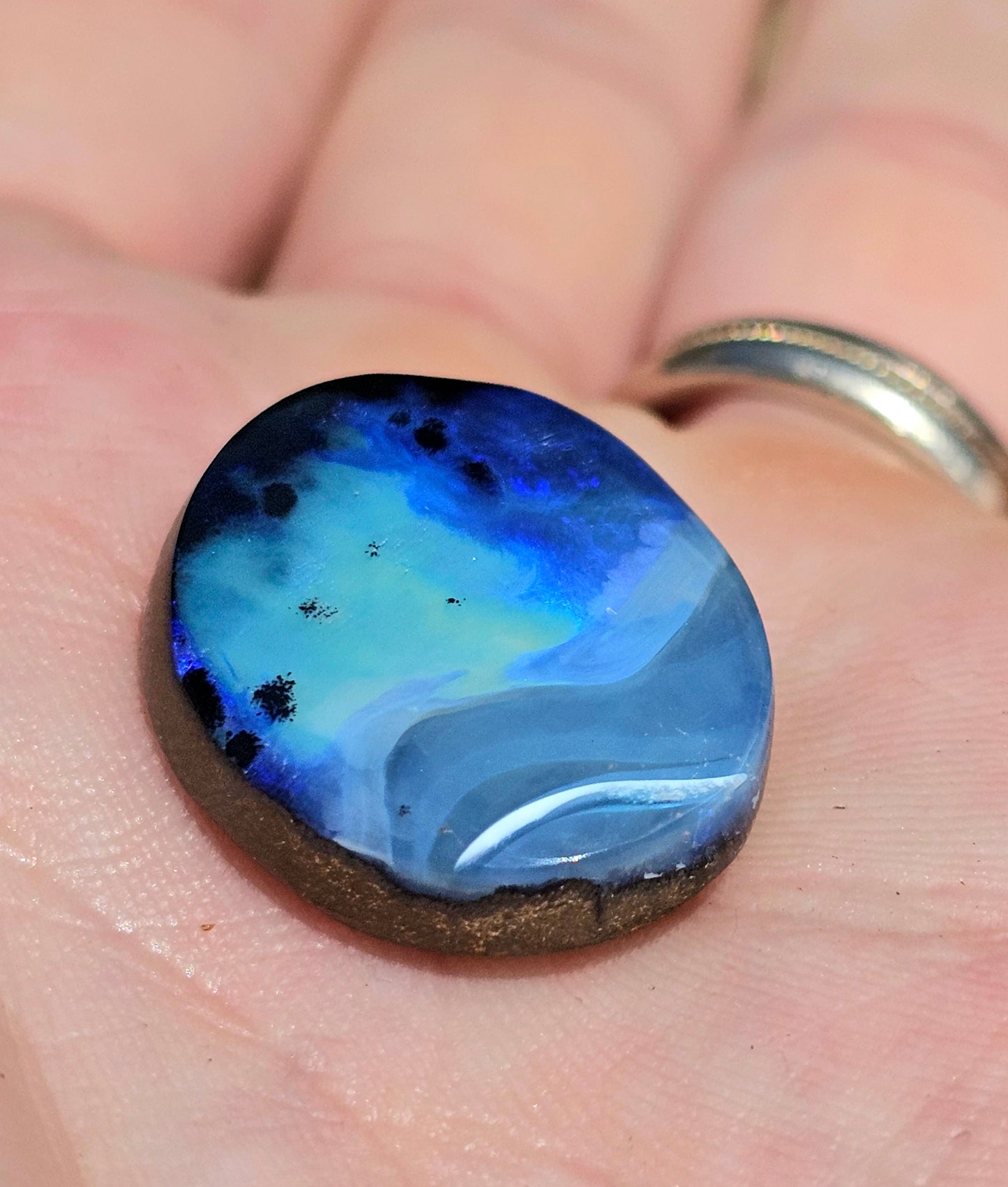 Elegant Blue Boulder Opal! 27cts