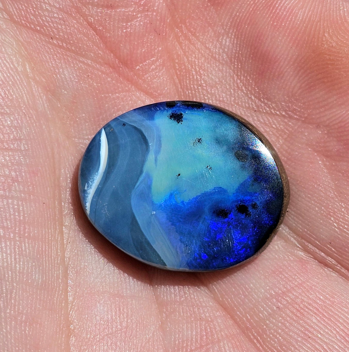 Elegant Blue Boulder Opal! 27cts