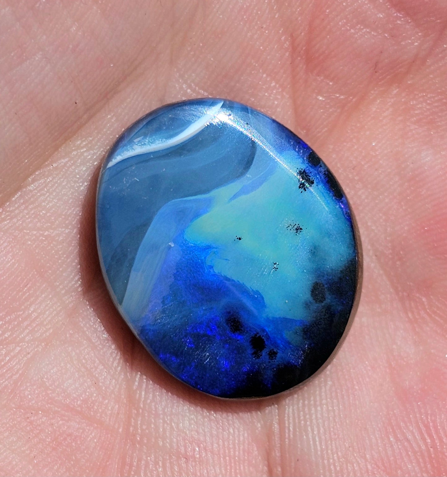 Elegant Blue Boulder Opal! 27cts