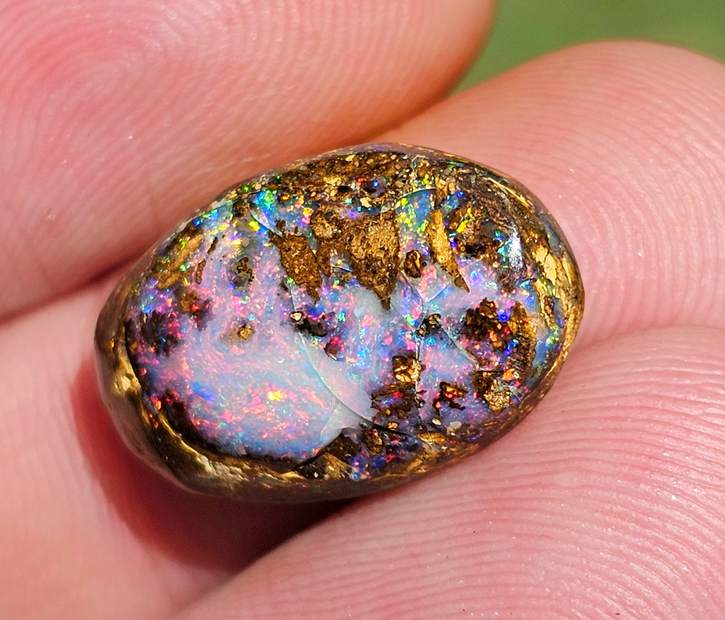 Unique Boulder Opal Full of Colour!