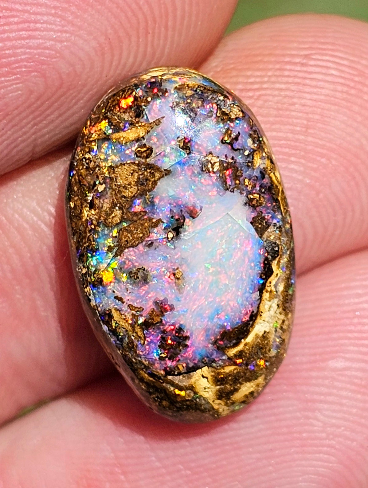 Unique Boulder Opal Full of Colour!