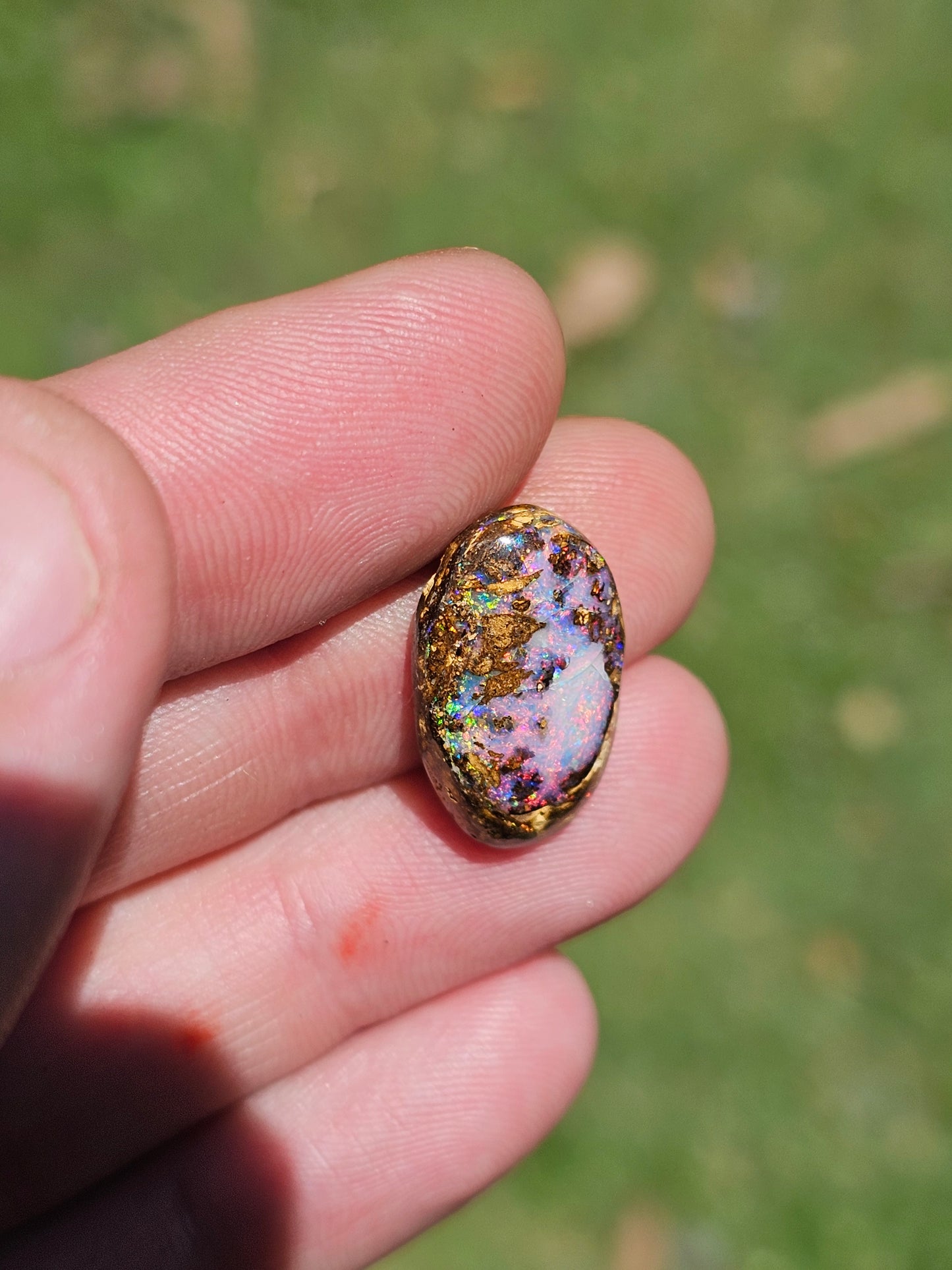 Unique Boulder Opal Full of Colour!