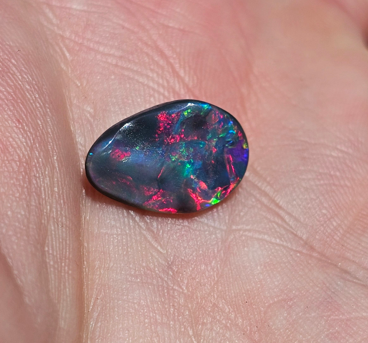 Beautiful Lightning Ridge Solid Black Opal! 2.80cts (JP1)