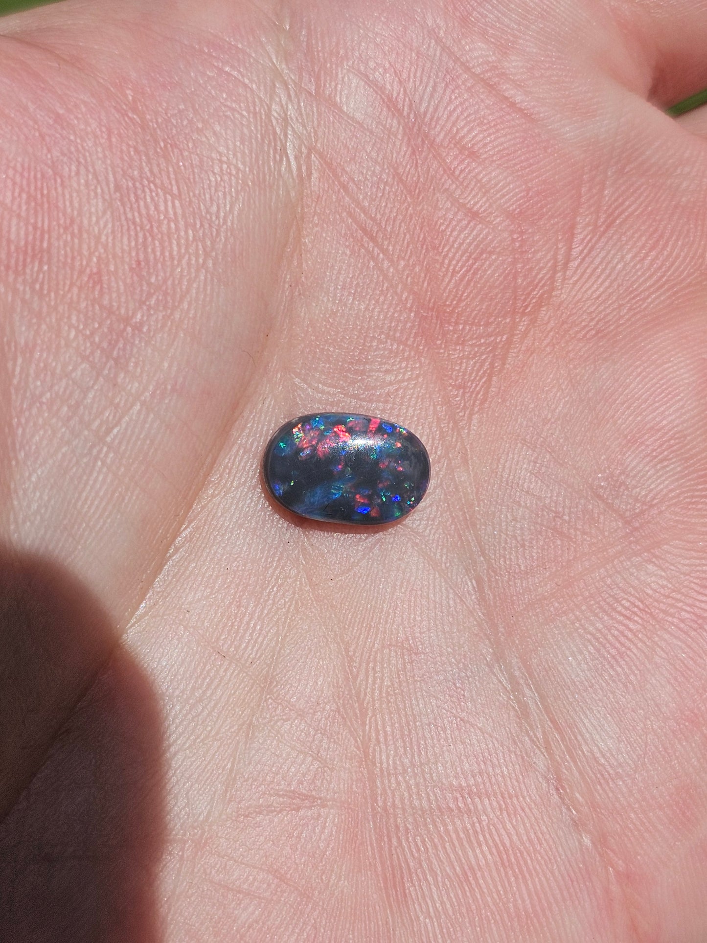 Beautiful Lightning Ridge Solid Black Opal! 2cts (JP2)