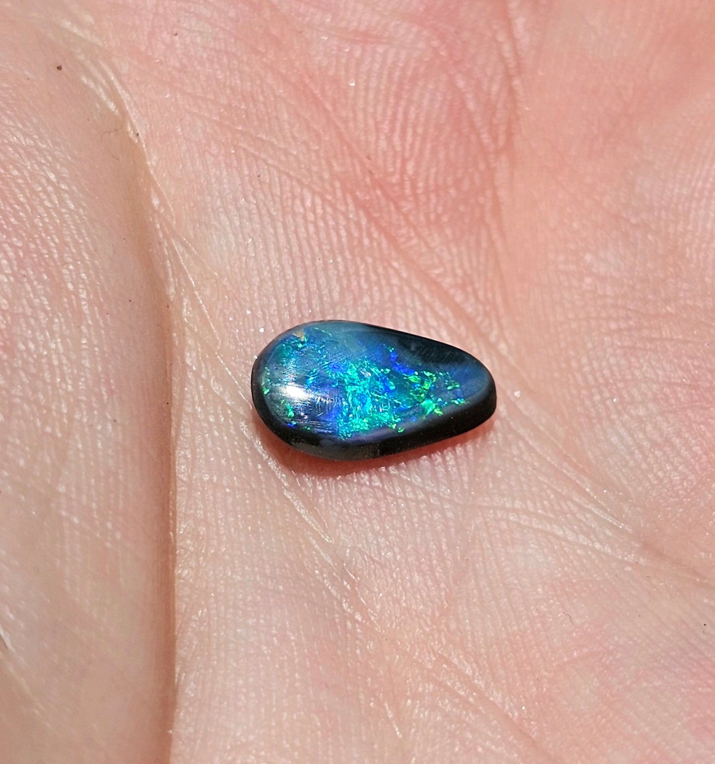 Flashy Lightning Ridge Black Solid Opal! 1ct (LR31)