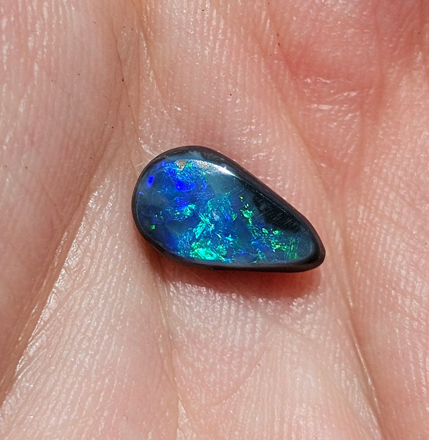 Flashy Lightning Ridge Black Solid Opal! 1ct (LR31)