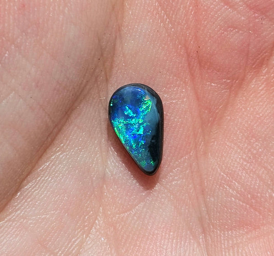 Flashy Lightning Ridge Black Solid Opal! 1ct (LR31)