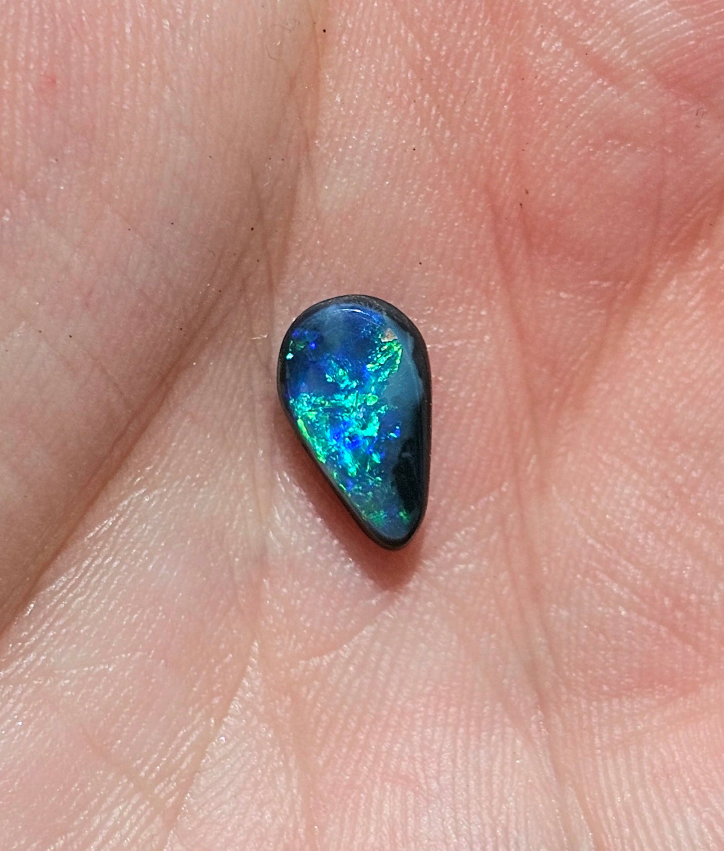 Flashy Lightning Ridge Black Solid Opal! 1ct (LR31)